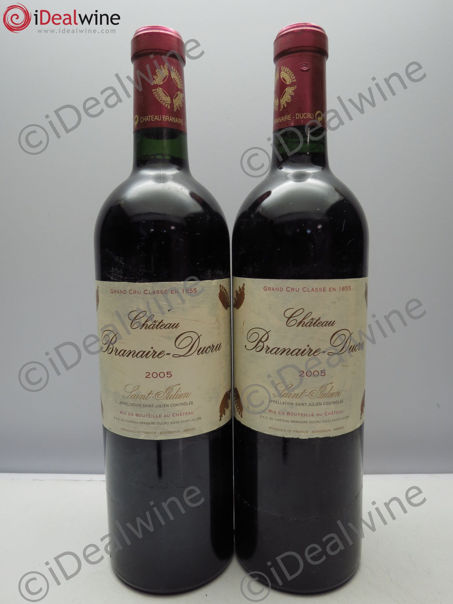 Château Branaire Ducru 4ème Grand Cru Classé 2005 - Lot de 2 bouteilles - 0