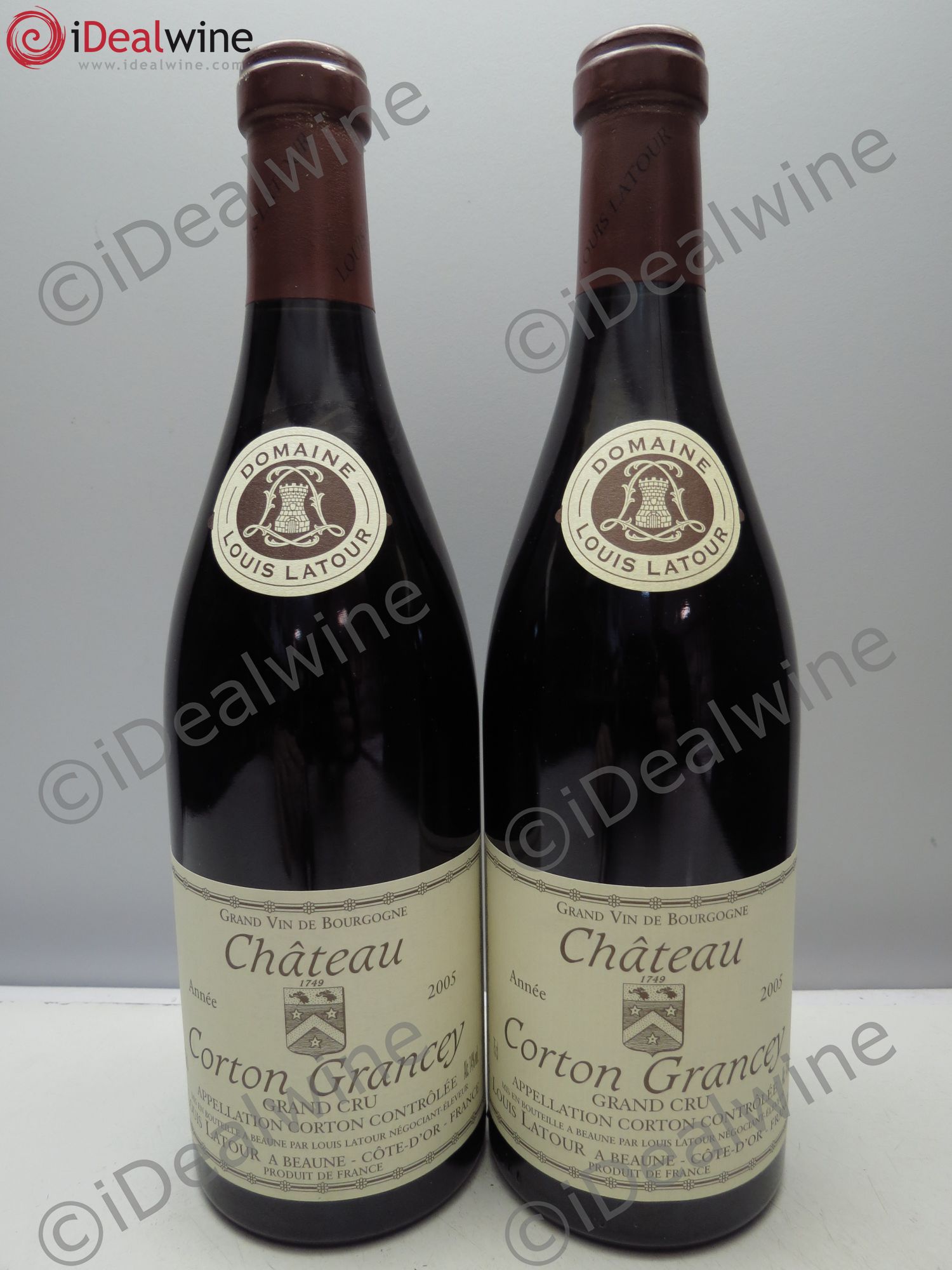 Corton Grand Cru Château Corton Grancey Louis Latour 2005 - Lot de 2 bouteilles - 0