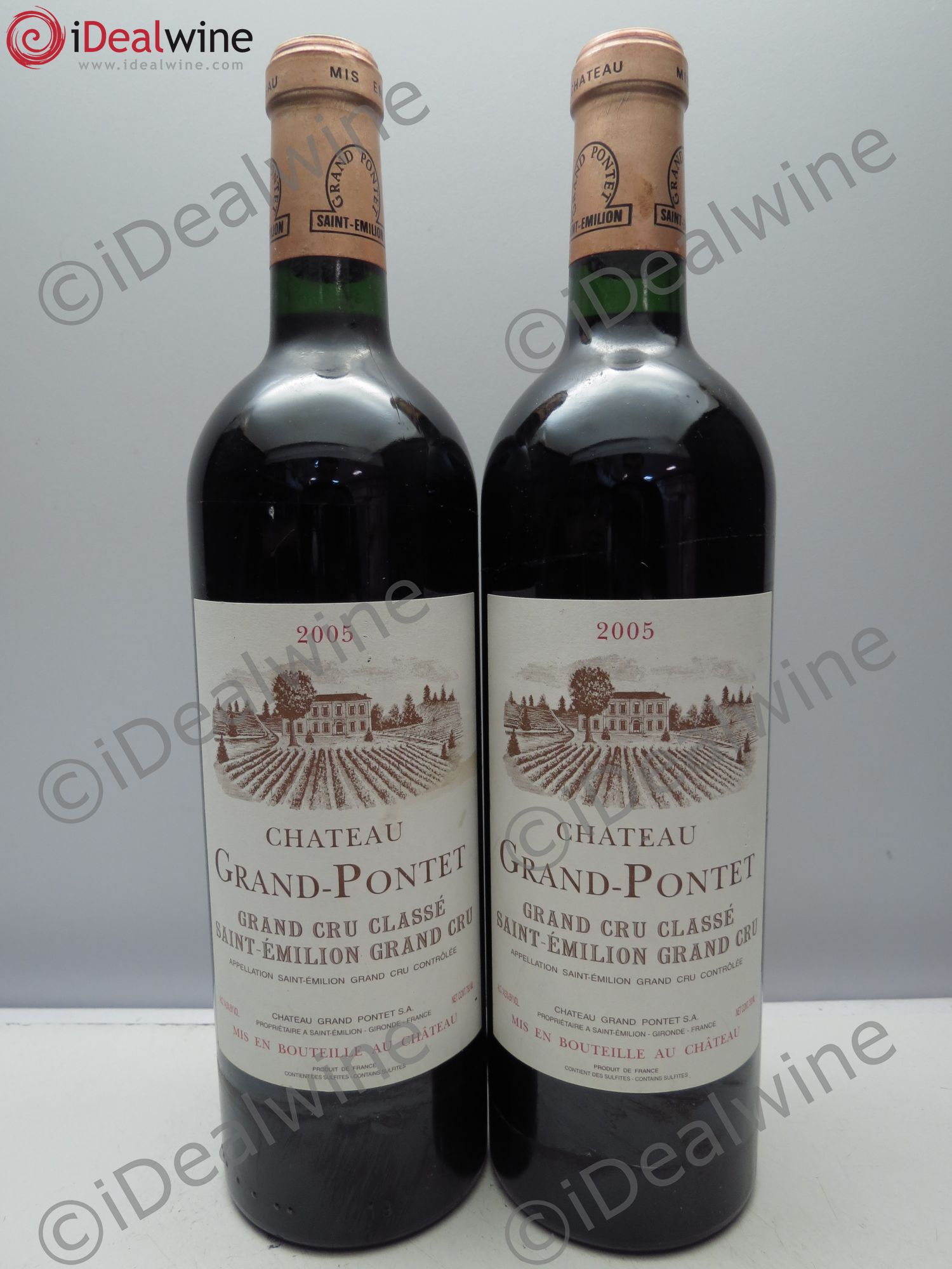 Château Grand Pontet Grand Cru Classé 2005 - Lot de 2 bouteilles - 0