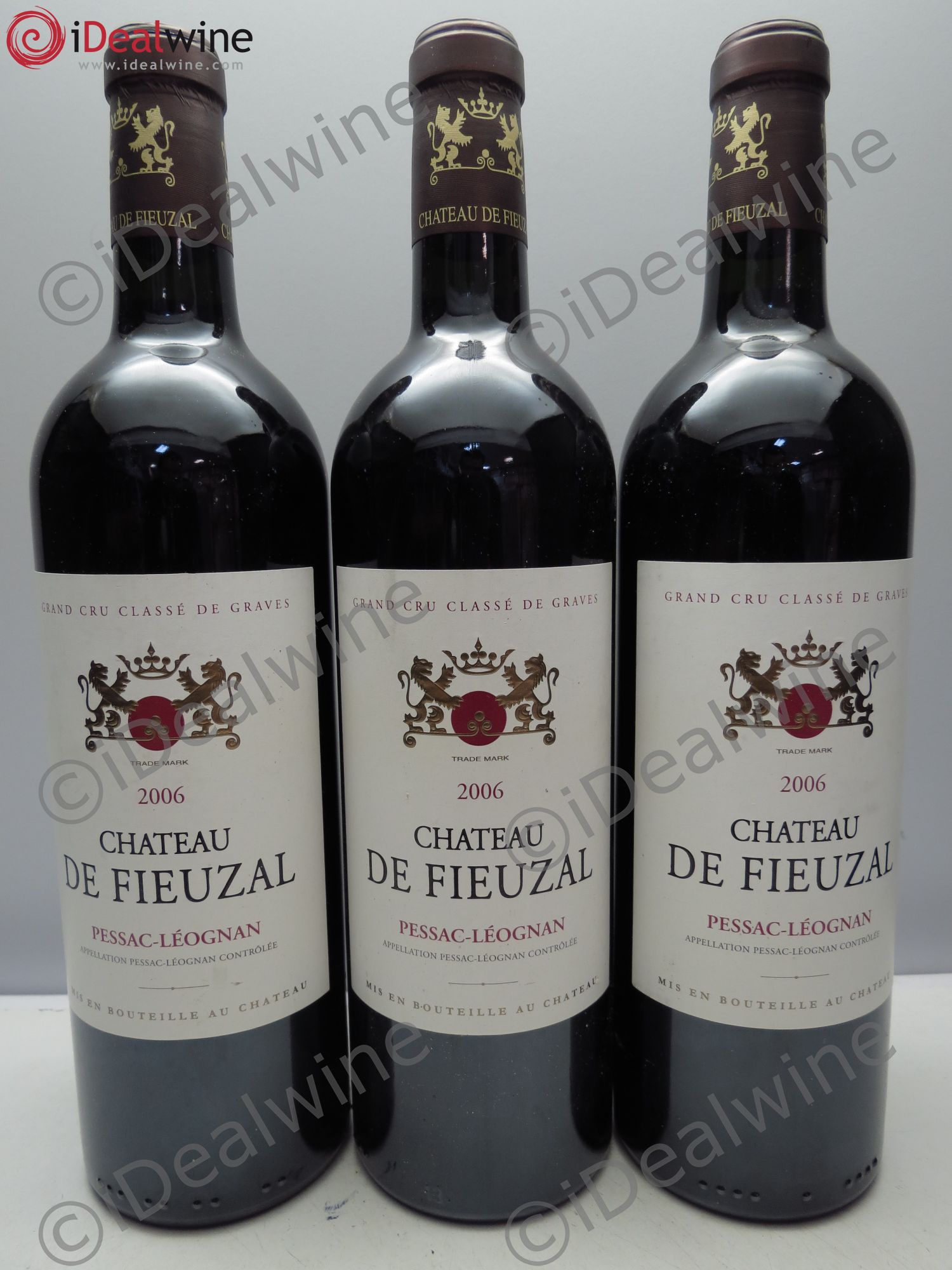 Château de Fieuzal Cru Classé de Graves 2006 - Lot de 3 bouteilles - 0