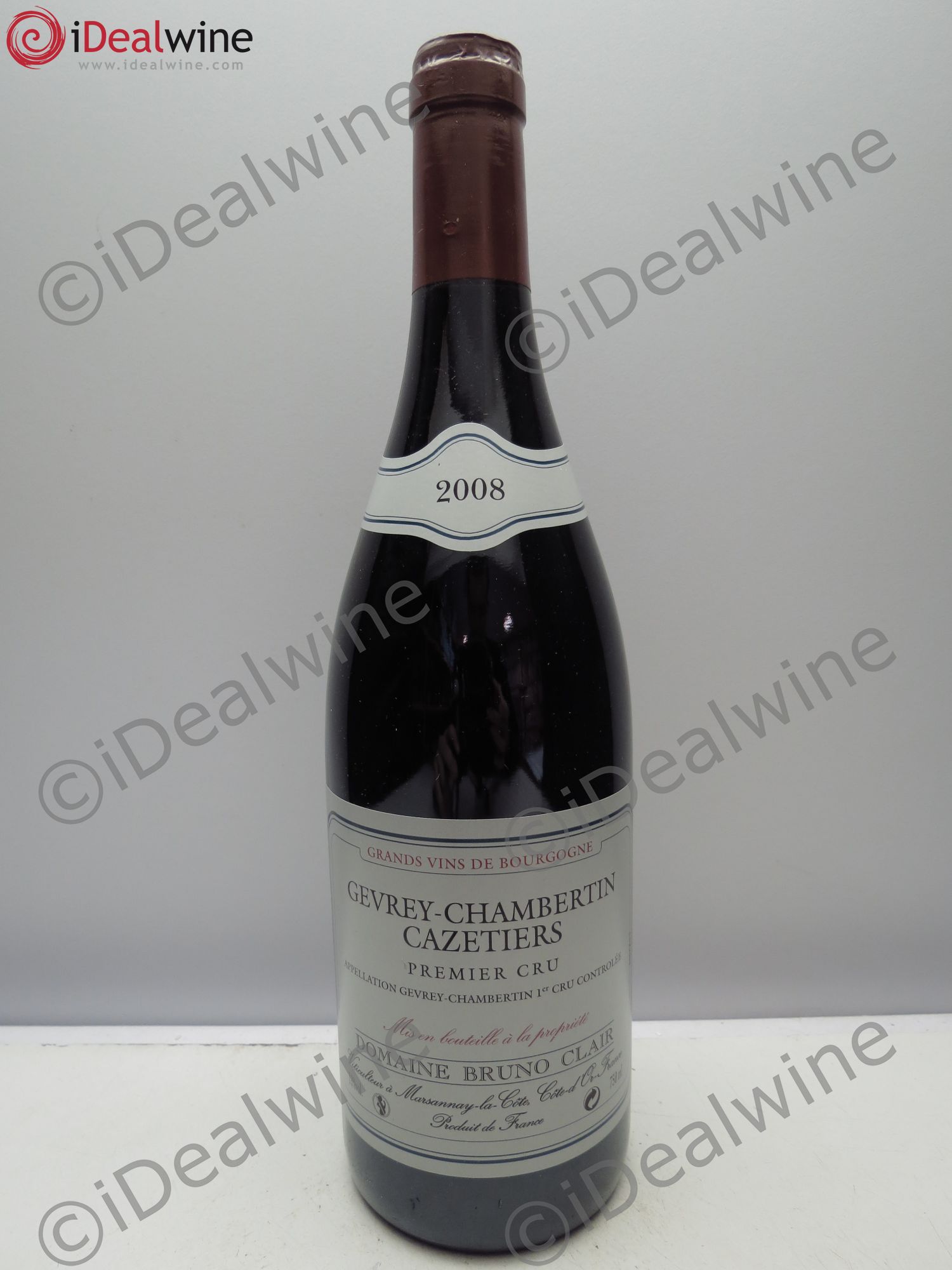 Gevrey-Chambertin 1er Cru Les Cazetiers Bruno Clair (Domaine) 2008 - Lot de 1 bouteille - 0