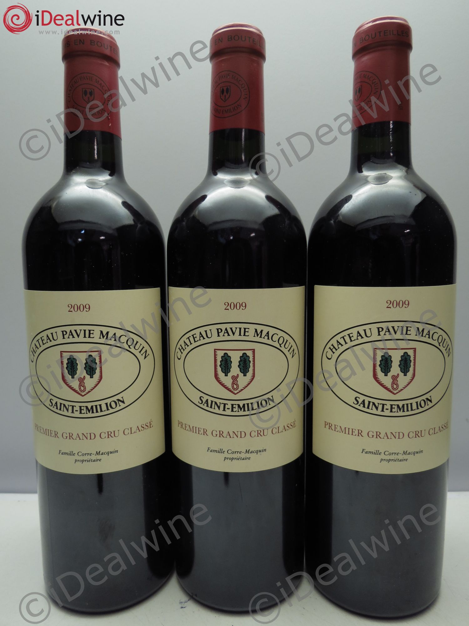 Château Pavie Macquin 1er Grand Cru Classé B 2009 - Lot de 3 bouteilles - 0