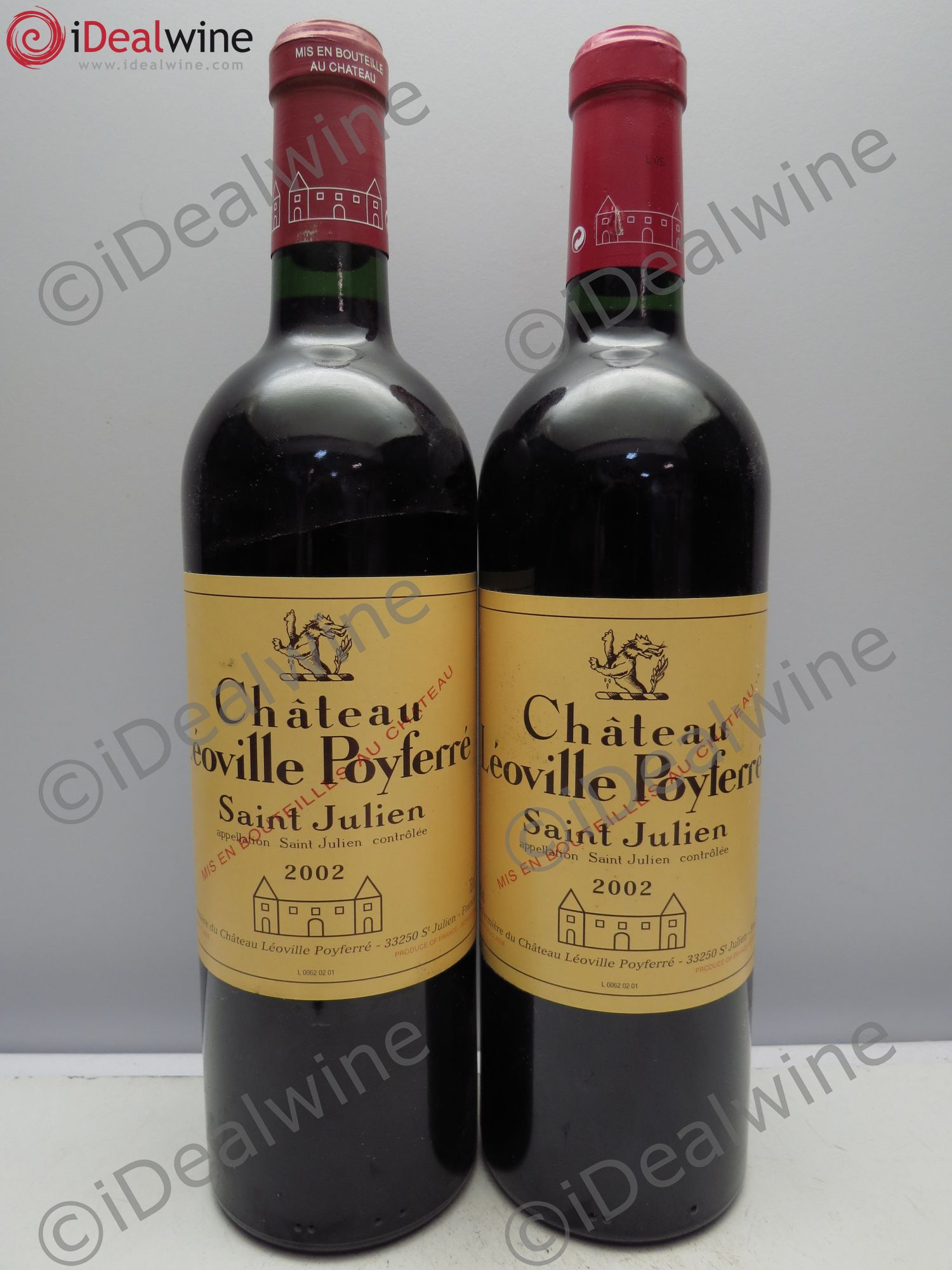 Château Léoville Poyferré 2ème Grand Cru Classé 2002 - Lot de 2 bouteilles - 0