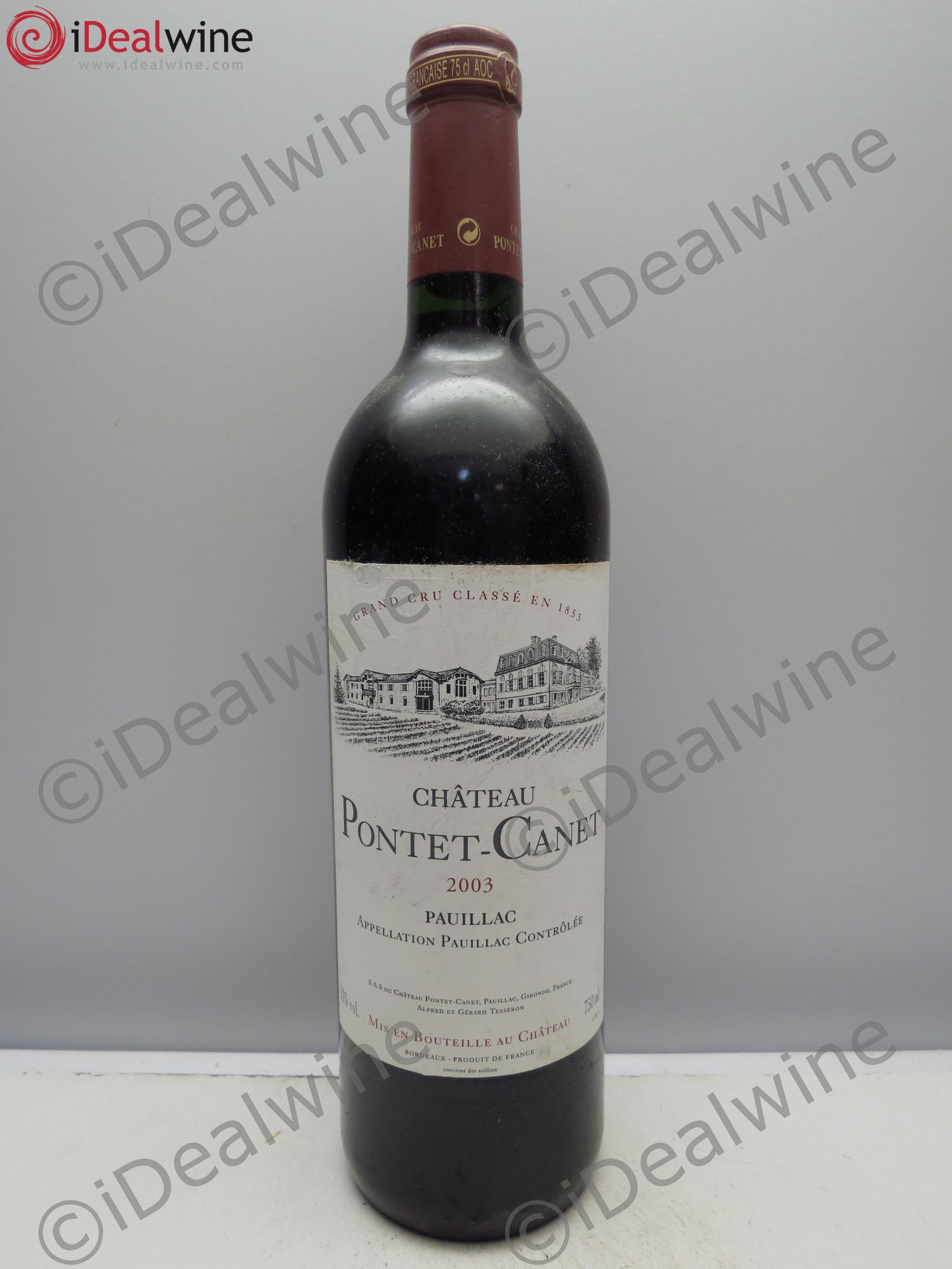 Château Pontet Canet 5ème Grand Cru Classé 2003 - Lot de 1 bouteille - 0