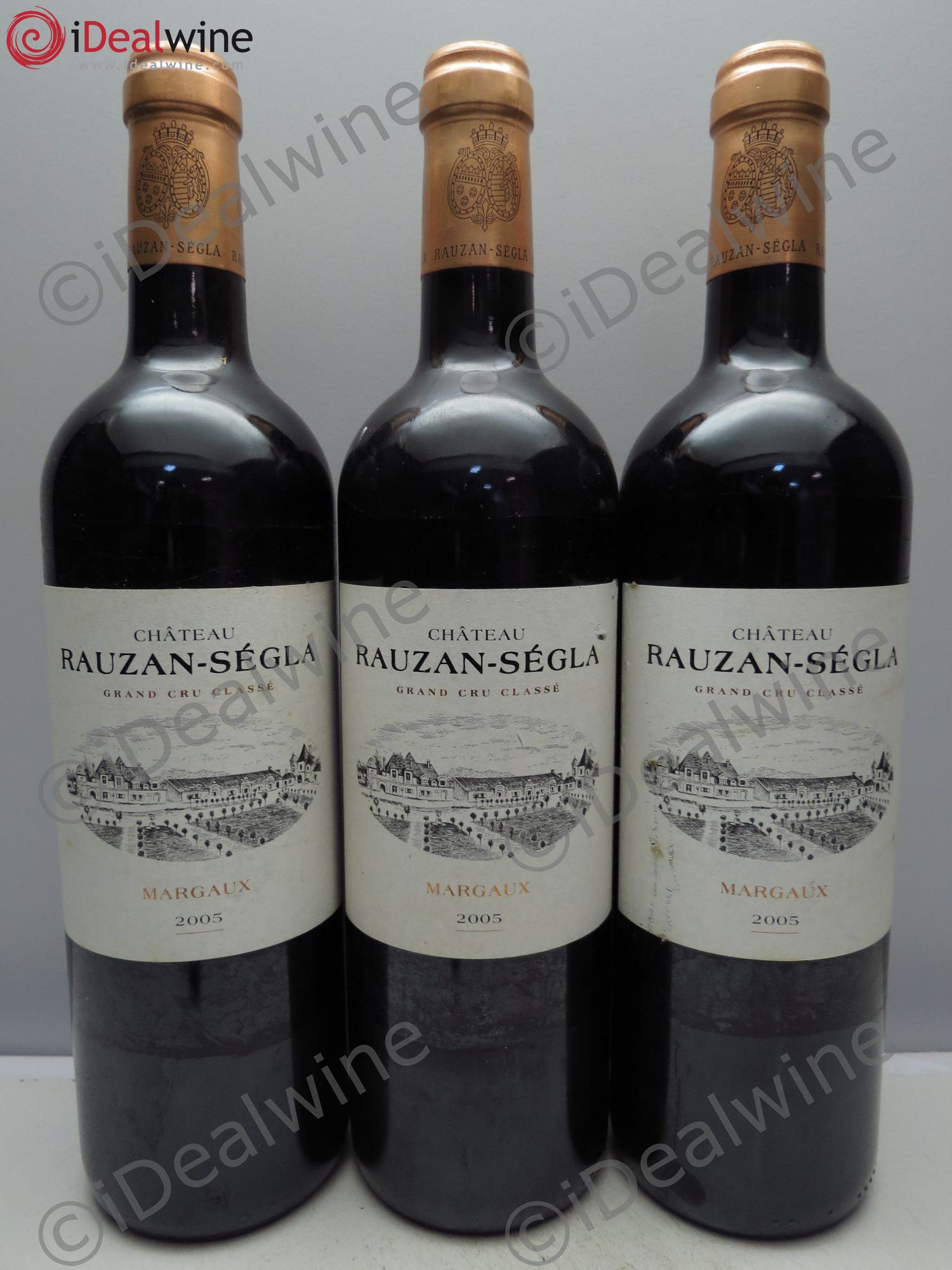 Château Rauzan Ségla Grand Cru Classé 2005 - Lot de 3 bouteilles - 0