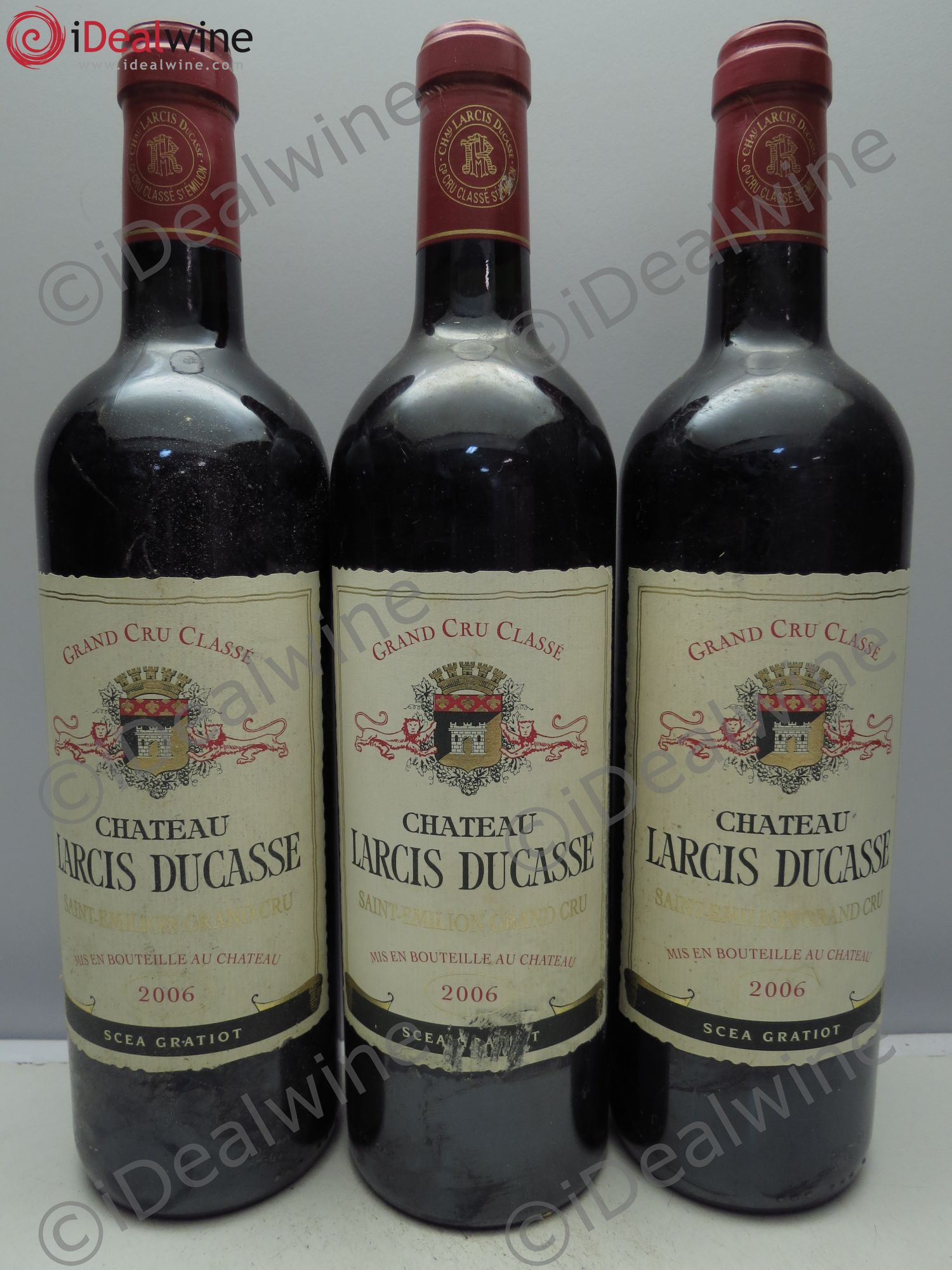 Château Larcis Ducasse 1er Grand Cru Classé B 2006 - Lot de 3 bouteilles - 0