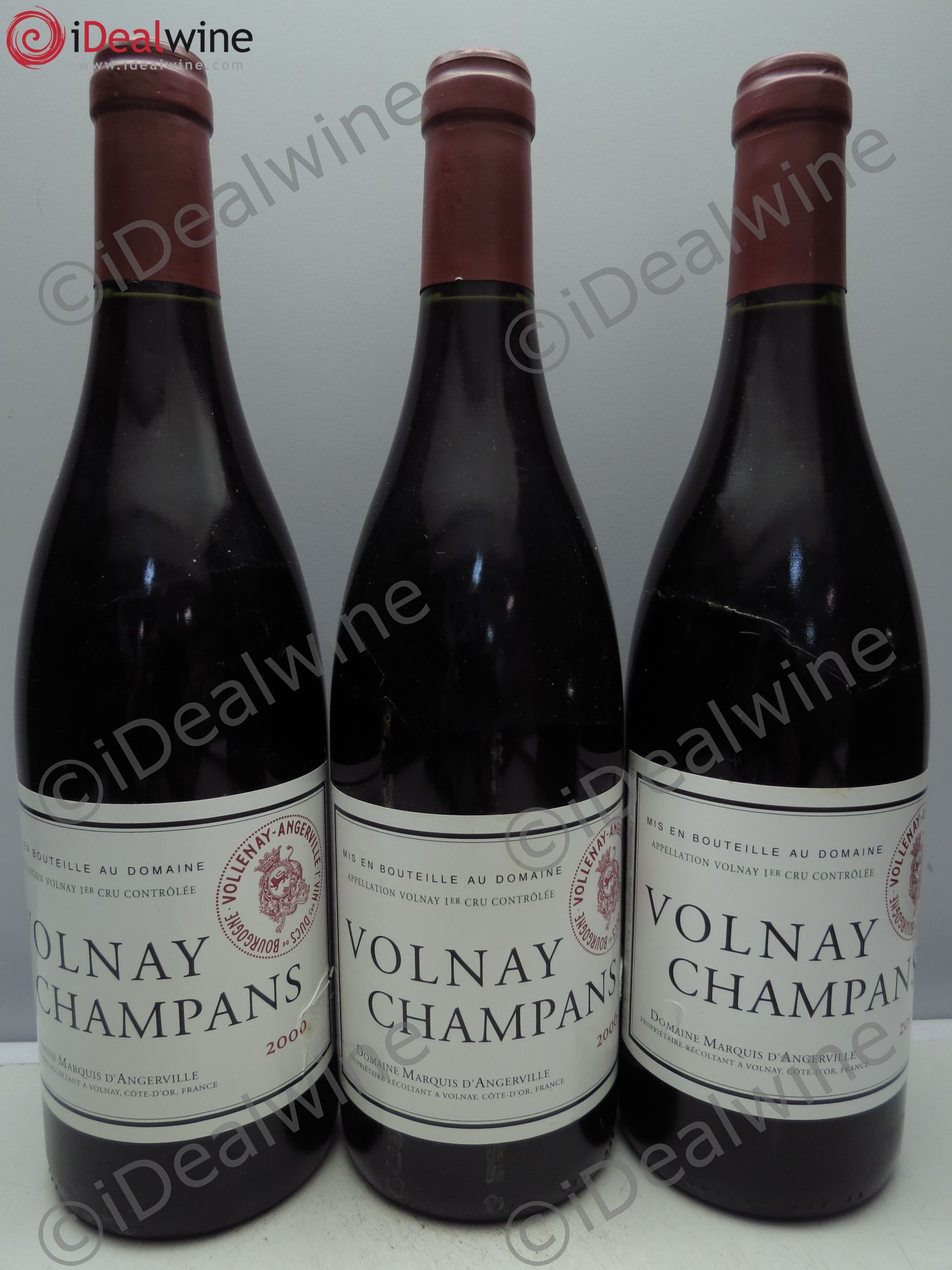 Volnay 1er Cru Champans Marquis d'Angerville (Domaine) 2006 - Lot de 3 bouteilles - 0