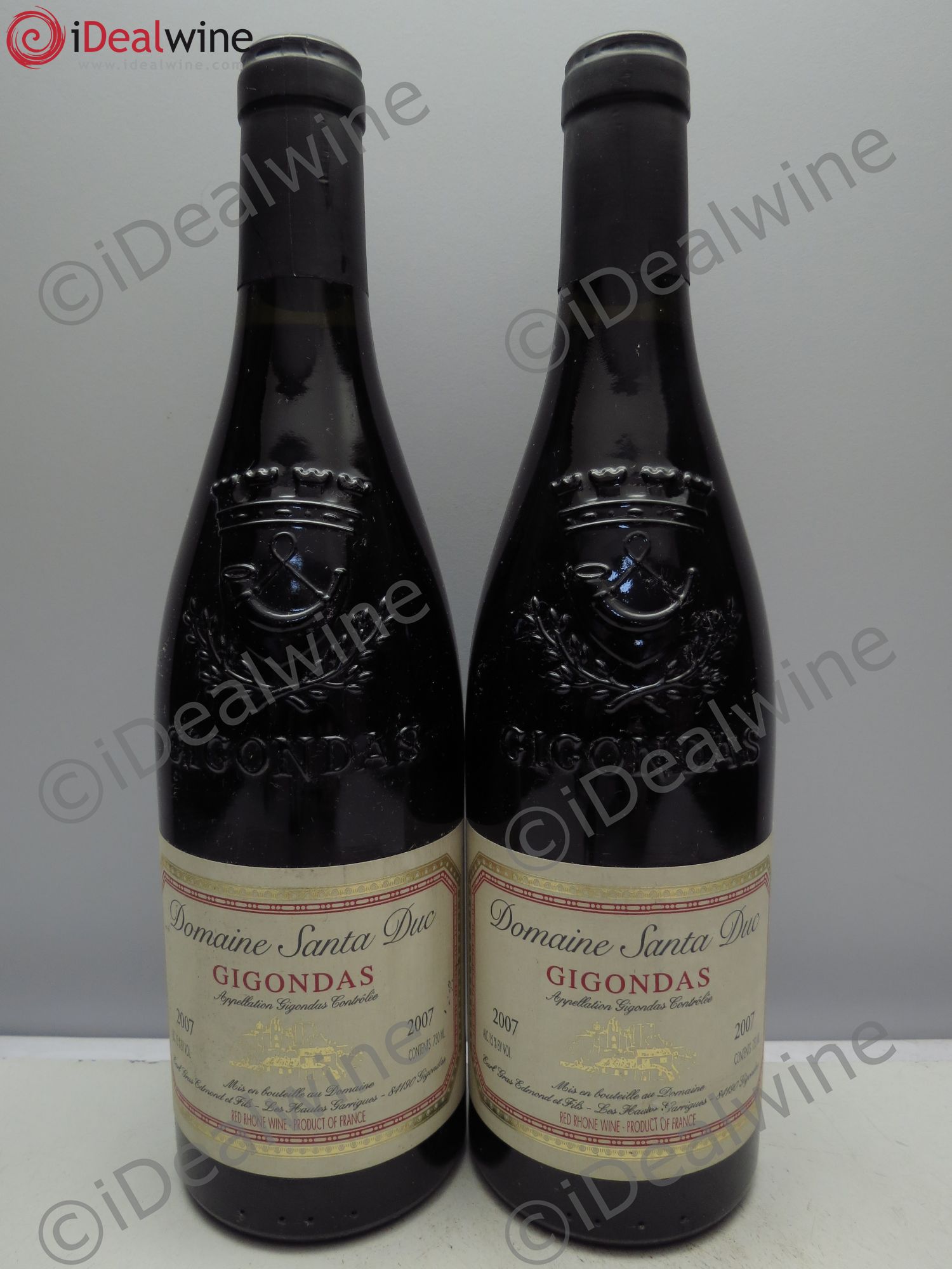 Gigondas 2007 - Lot de 2 bouteilles - 0