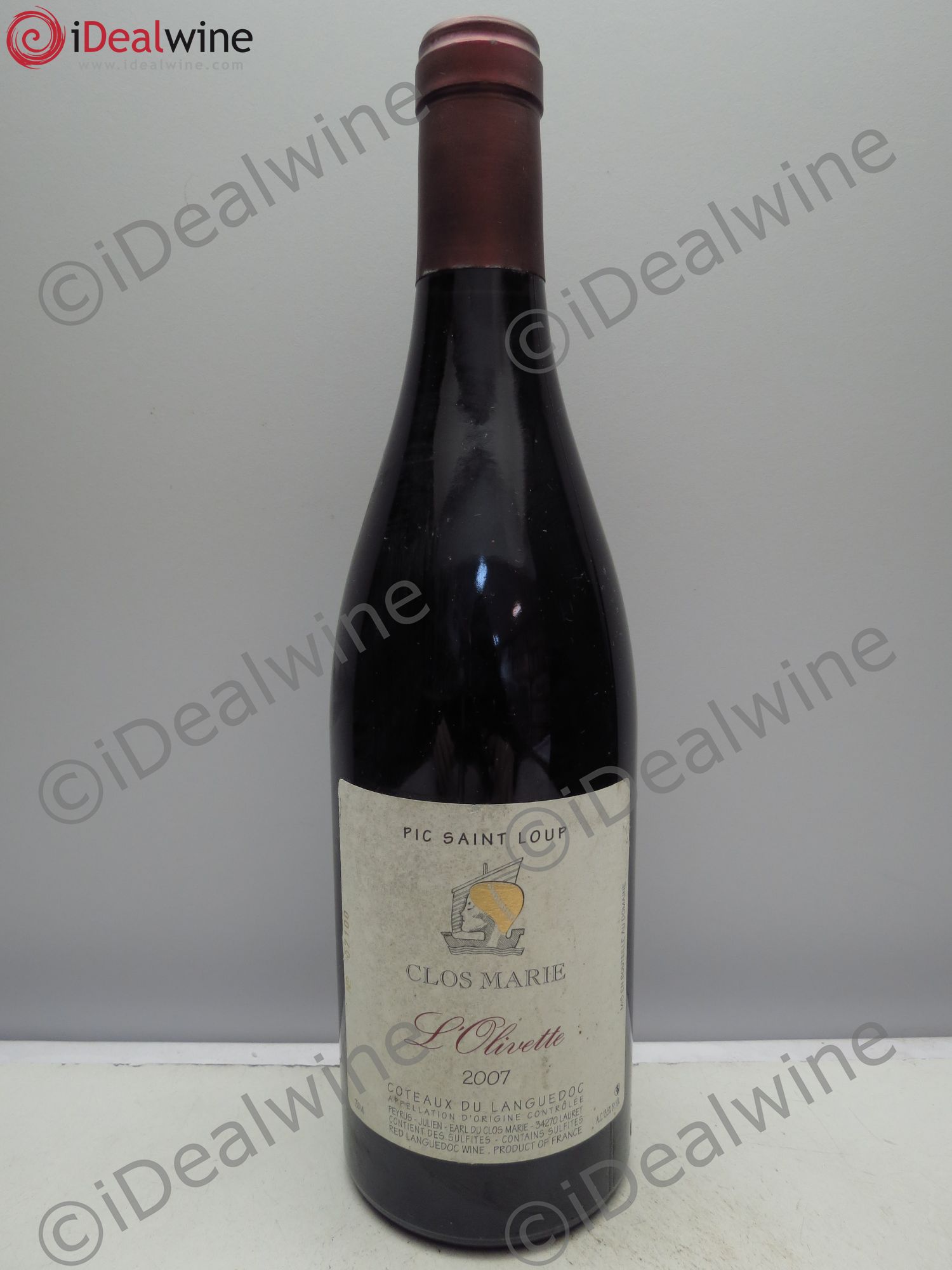 Coteaux du Languedoc Pic St Loup Clos Marie L'Olivette 2007 - Posten von 1 Flasche - 0