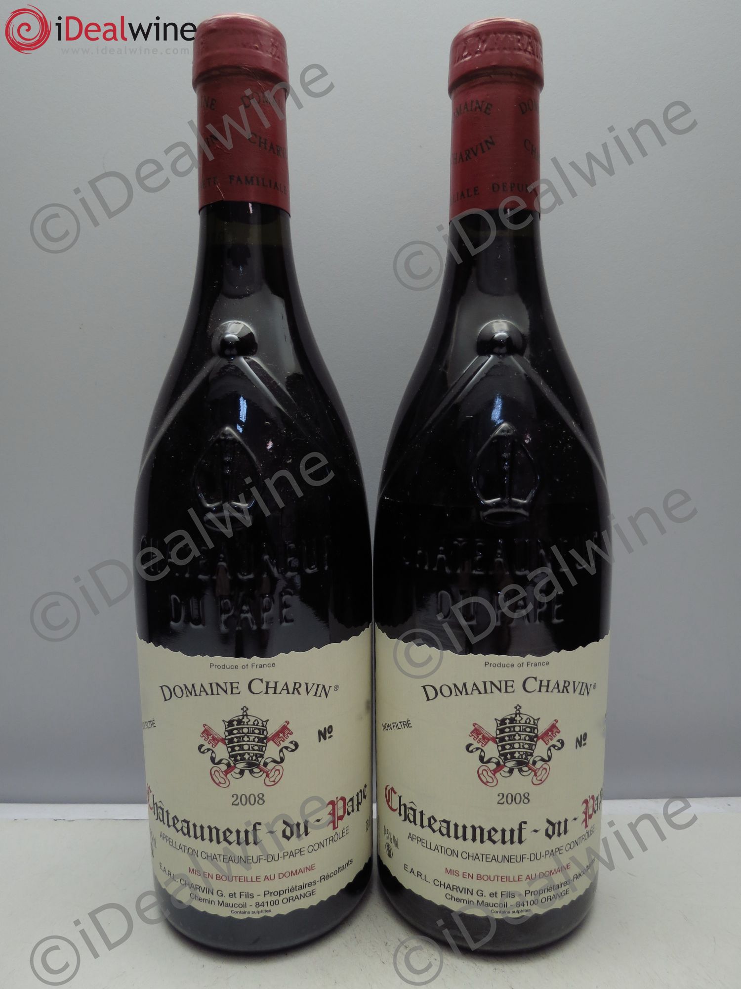 Châteauneuf-du-Pape Charvin (Domaine) 2008 - Lot de 2 bouteilles - 0