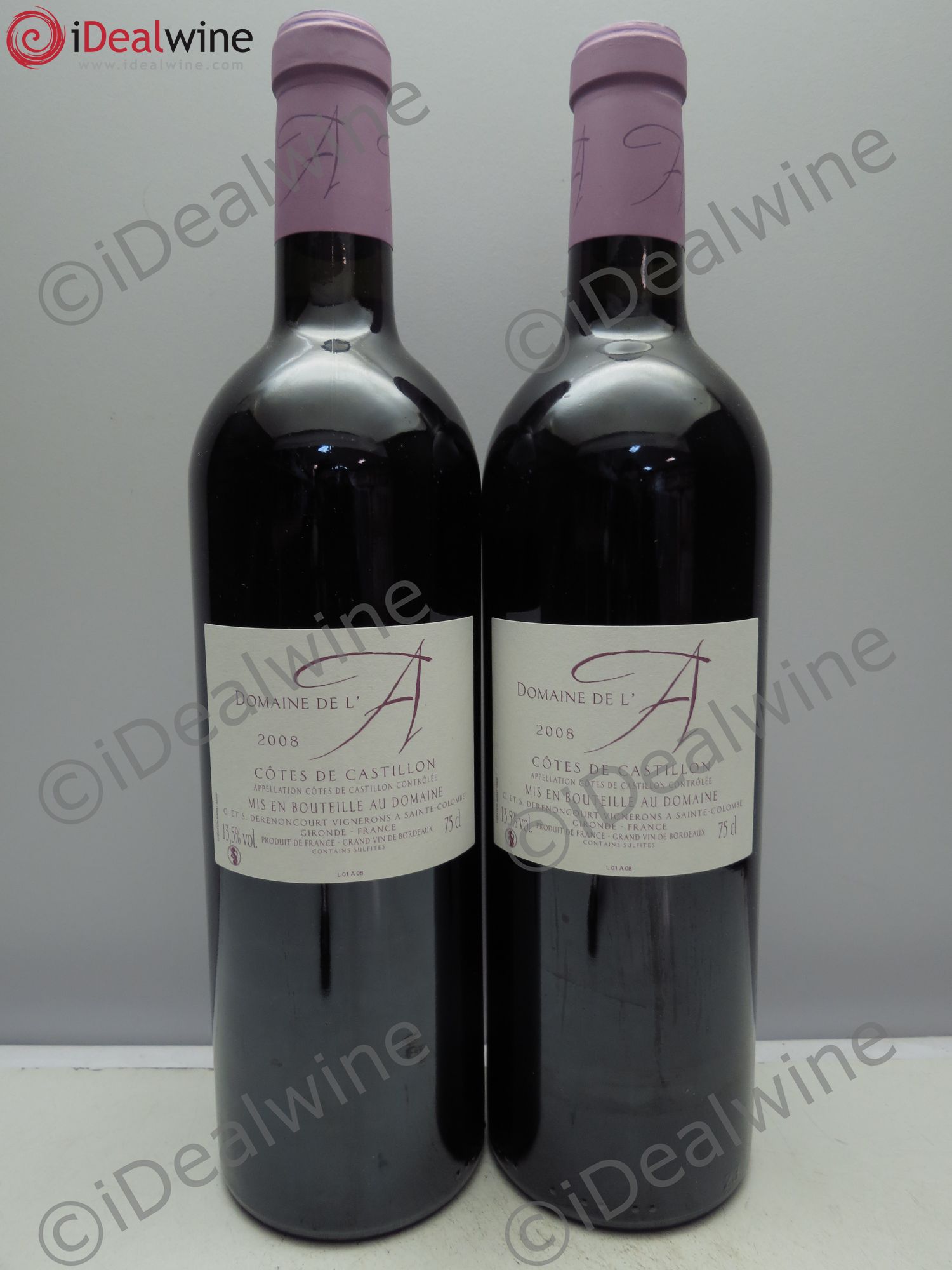 Domaine de l'A 2008 - Lot de 2 bouteilles - 0