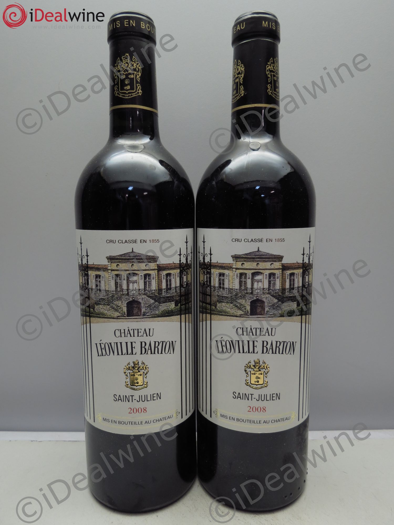 Château Léoville Barton 2ème Grand Cru Classé 2008 - Lot de 2 bouteilles - 0