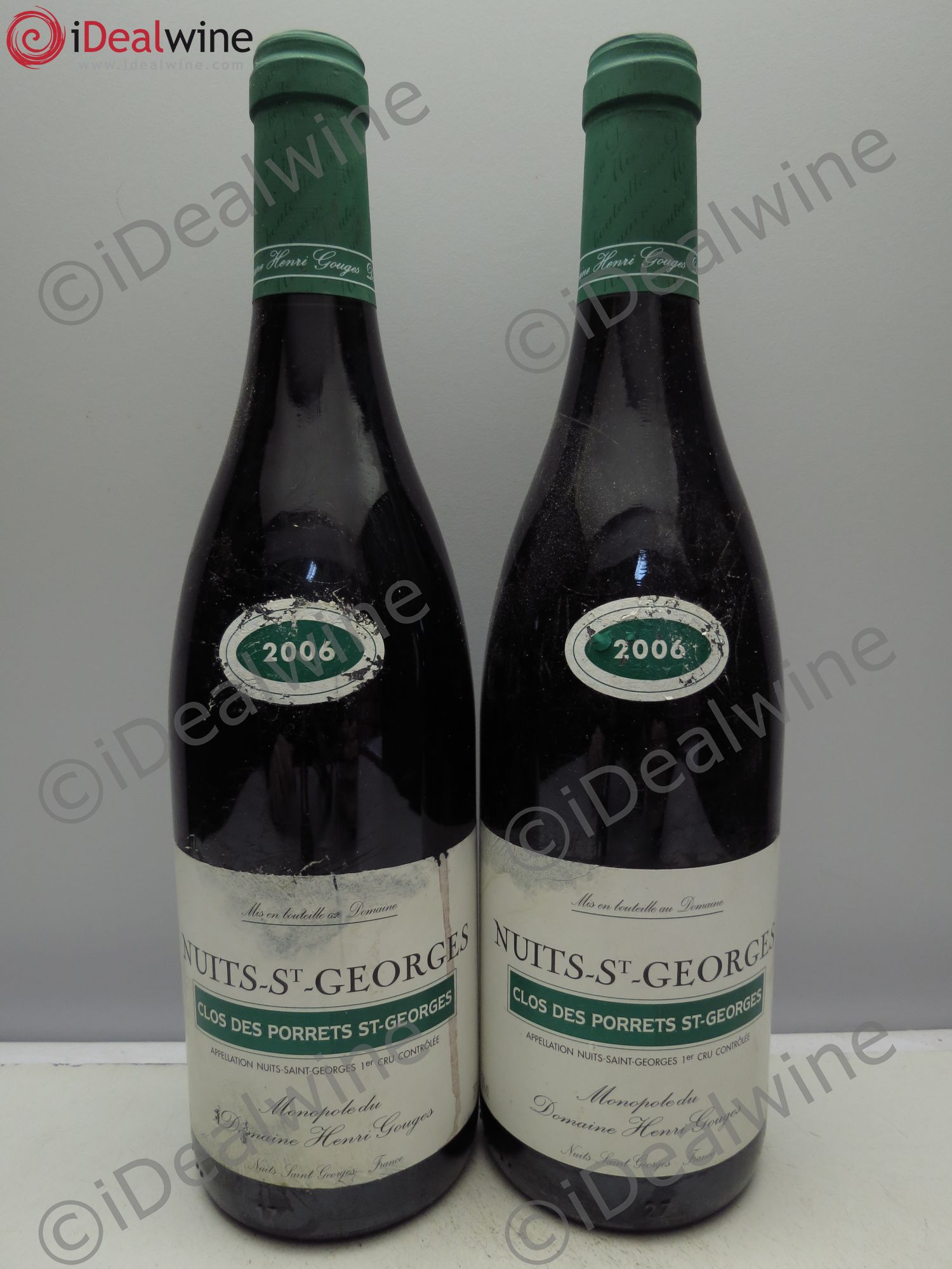 Nuits-Saint-Georges 1er Cru Clos des Porrets St Georges Henri Gouges 2006 - Lot de 2 bouteilles - 0