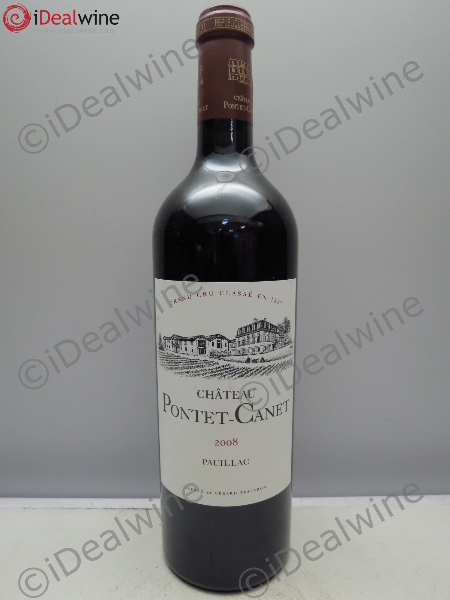 Château Pontet Canet 5ème Grand Cru Classé 2008 - Lot de 1 bouteille - 0
