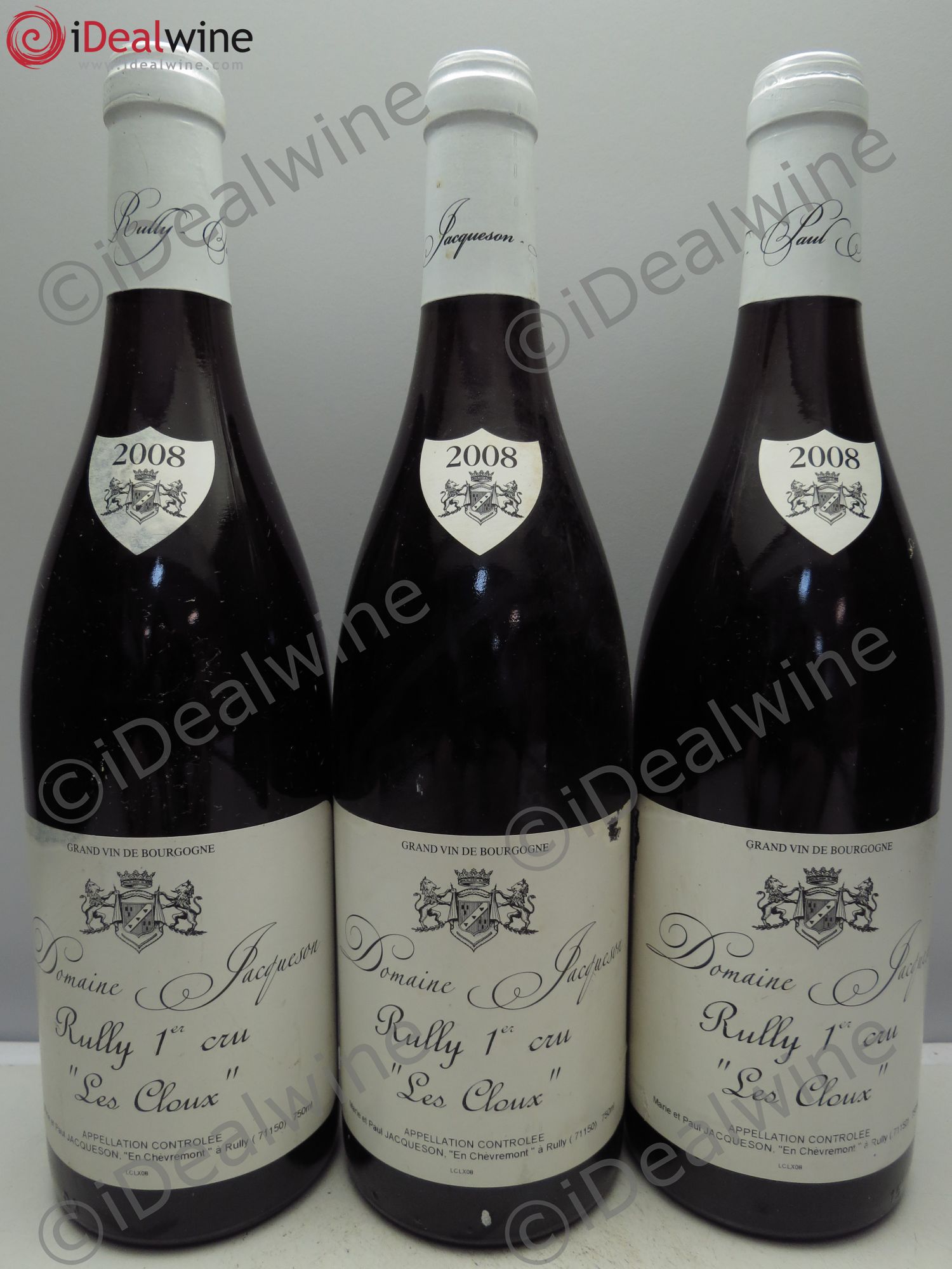 Rully 1er Cru 2008 - Lot de 3 bouteilles - 0