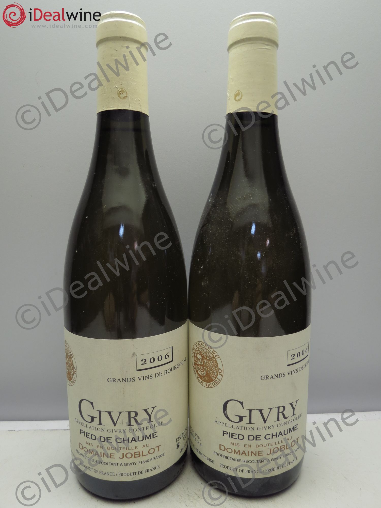 Givry Pied de Chaume - Joblot 2006 - Posten von 2 Flaschen - 0
