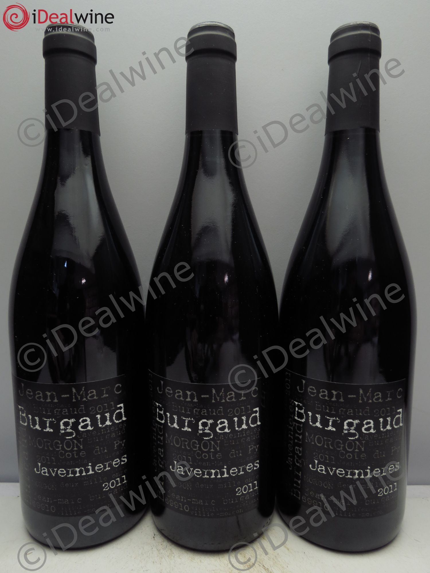 Morgon Javernières Jean Marc Burgaud 2011 - Posten von 3 Flaschen - 0
