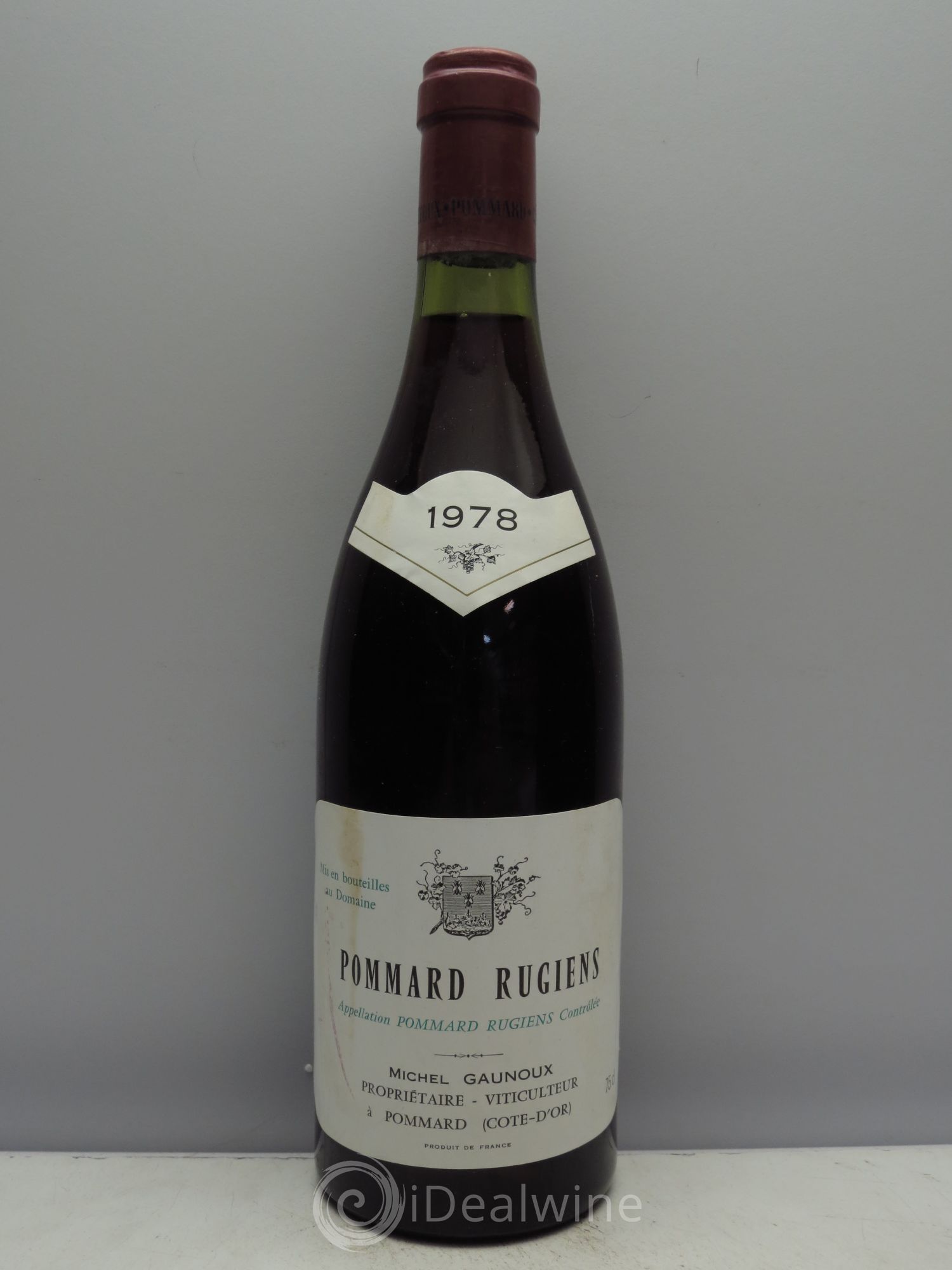 Pommard 1er Cru Rugiens François Gaunoux (Domaine) 1978 - Lot de 1 bouteille - 0