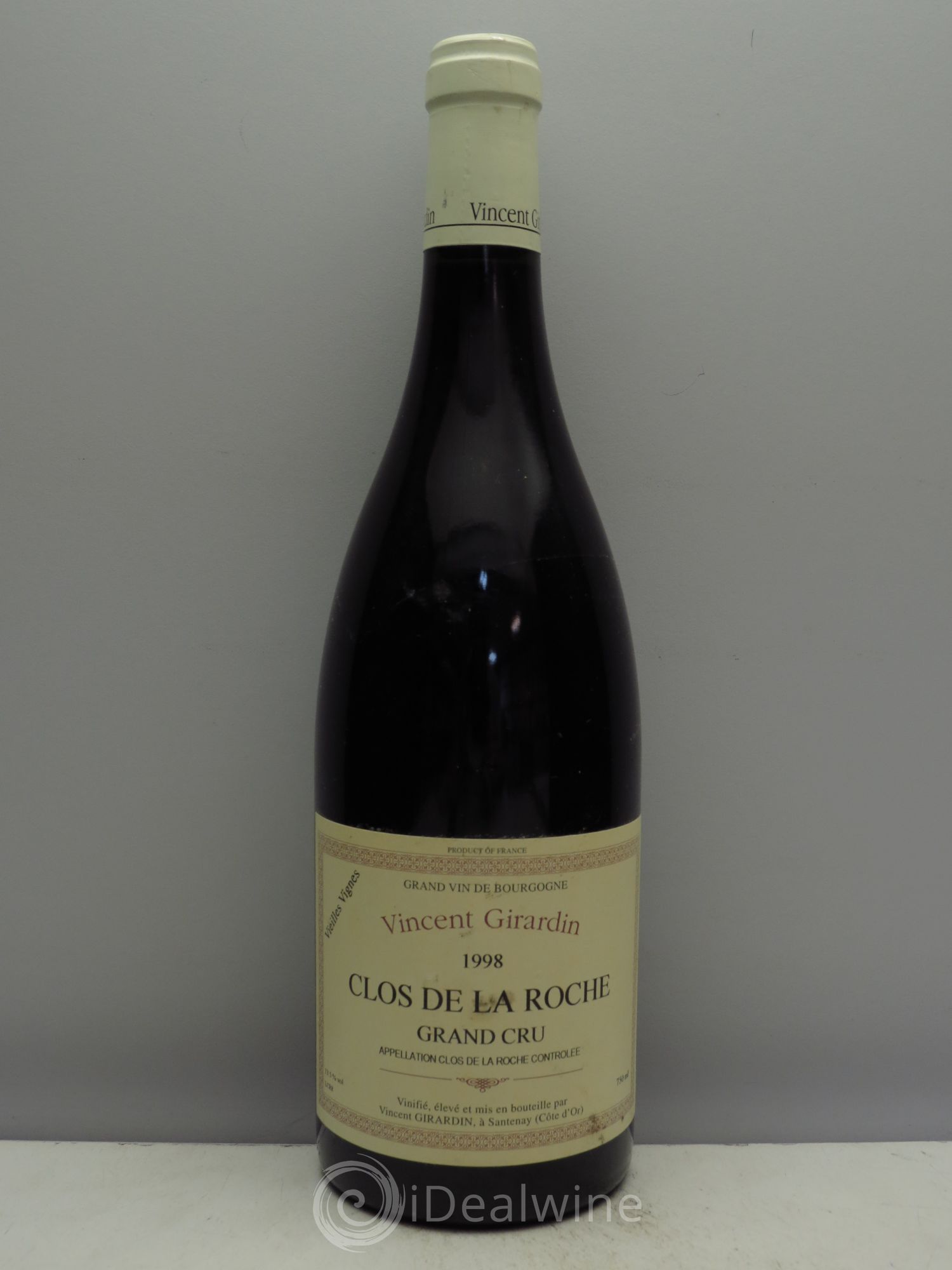 Clos de la Roche Grand Cru Vieilles Vignes Vincent Girardin 1998 - Lot de 1 bouteille - 0