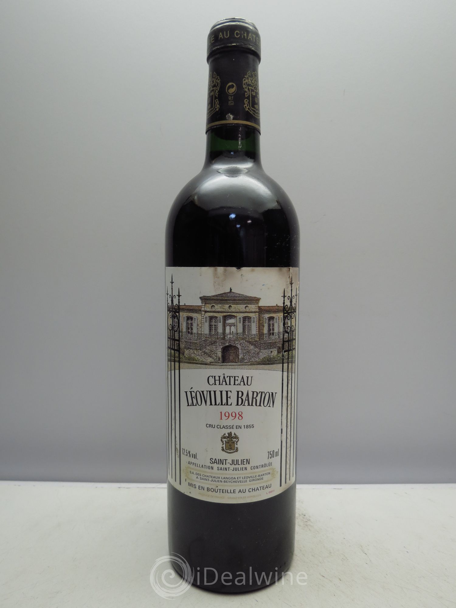 Château Léoville Barton 2ème Grand Cru Classé 1998 - Lot de 1 bouteille - 0