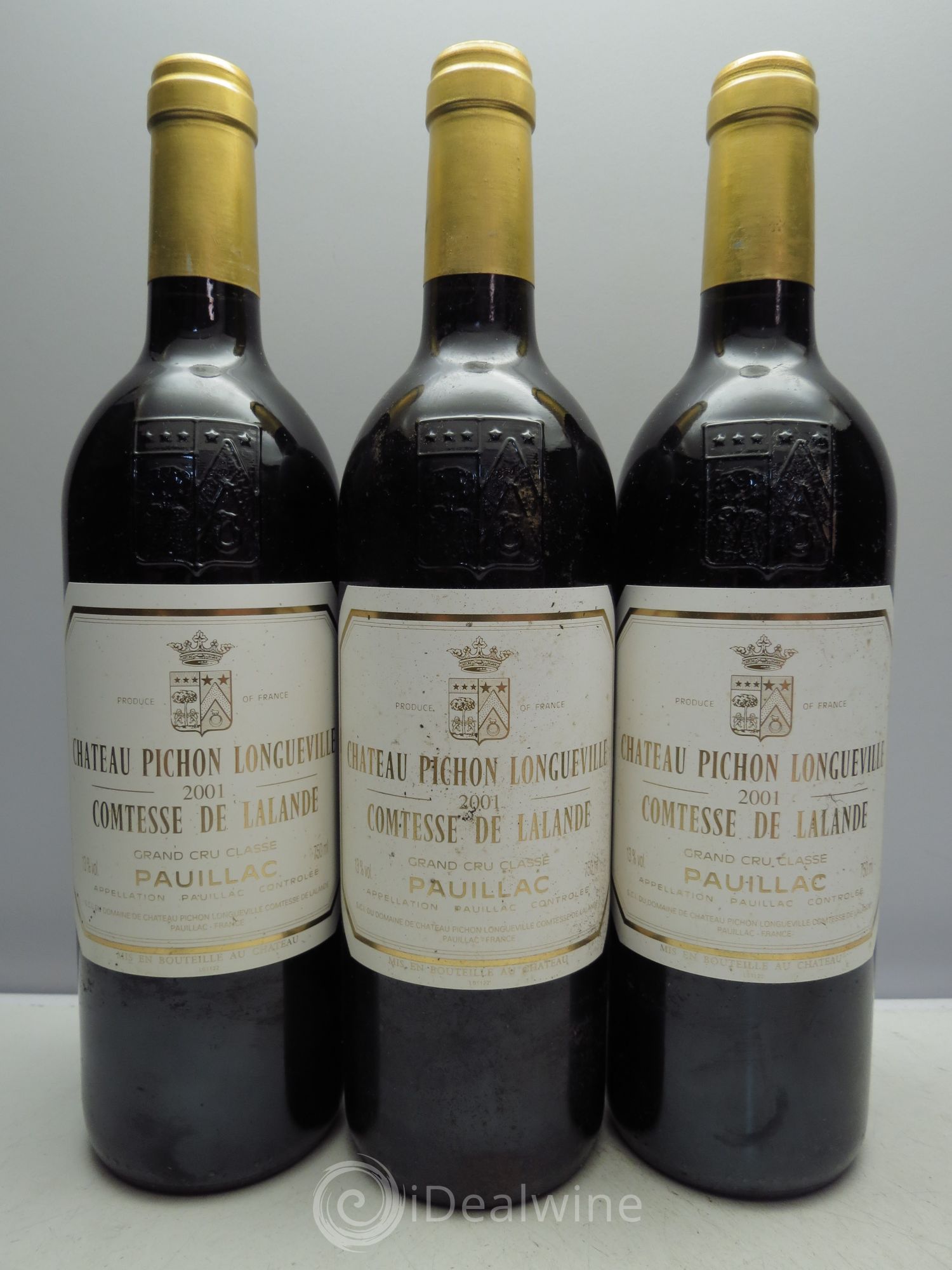 Château Pichon Longueville Comtesse de Lalande 2ème Grand Cru Classé 2001 - Lot de 3 bouteilles - 0