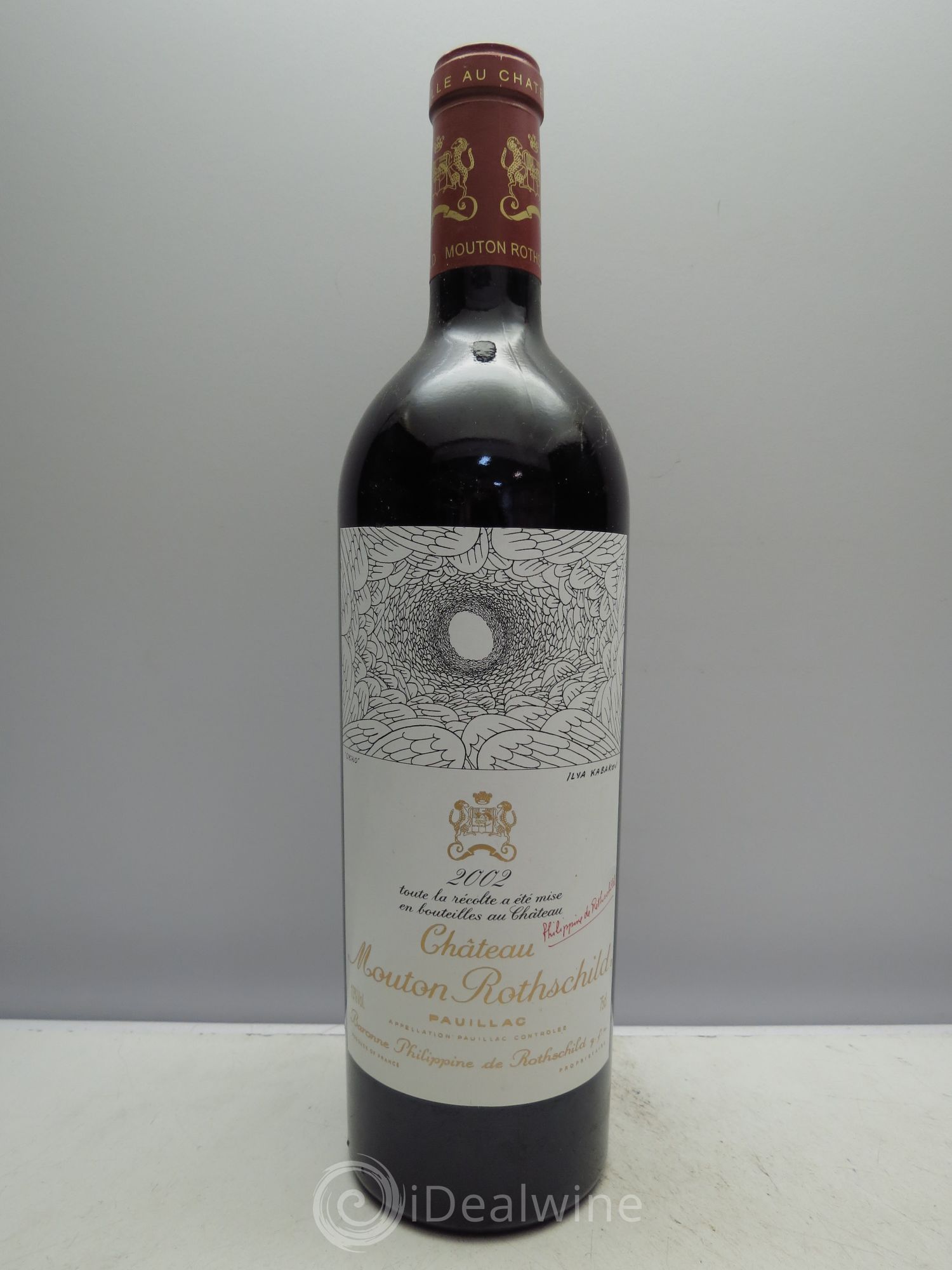 Château Mouton Rothschild 1er Grand Cru Classé 2002 - Lot de 1 bouteille - 0