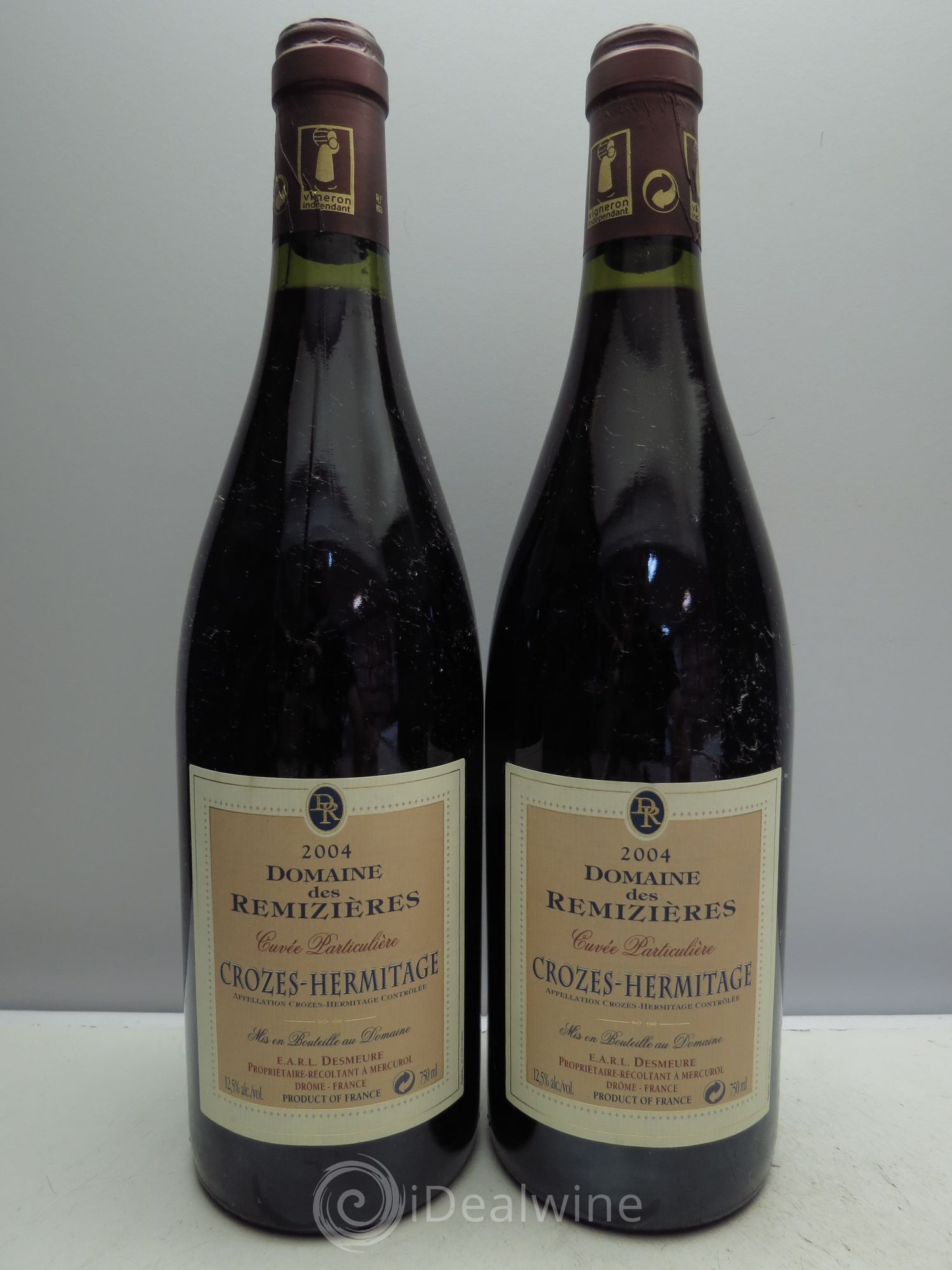 Crozes-Hermitage Cuvée Particulière Domaine des Rémizières 2004 - Posten von 2 Flaschen - 0