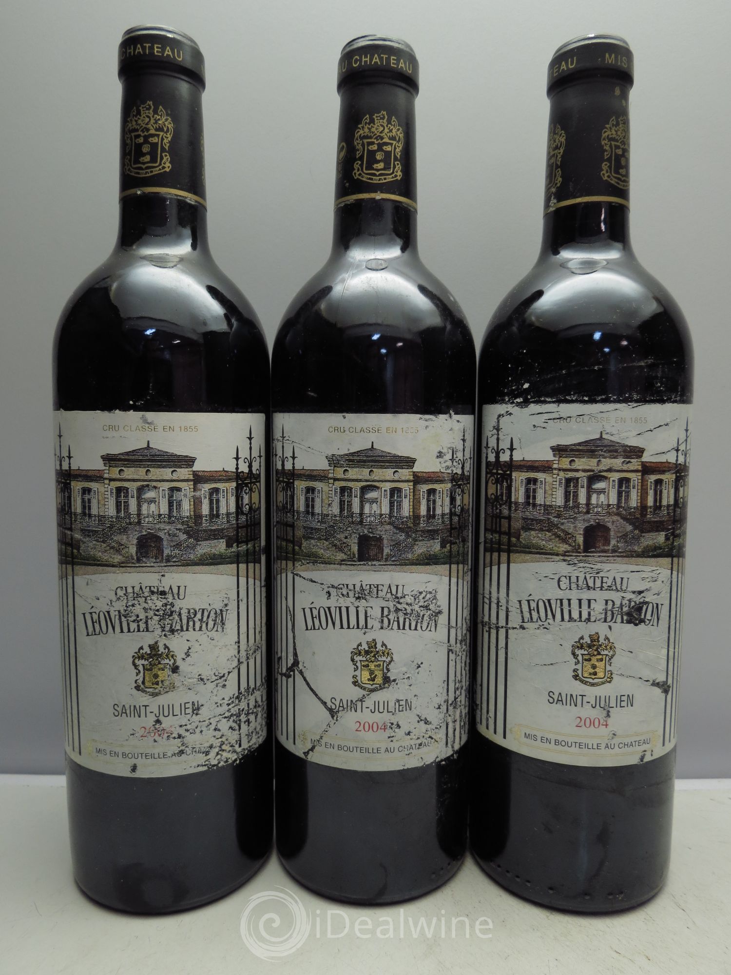 Château Léoville Barton 2ème Grand Cru Classé 2004 - Lot de 3 bouteilles - 0