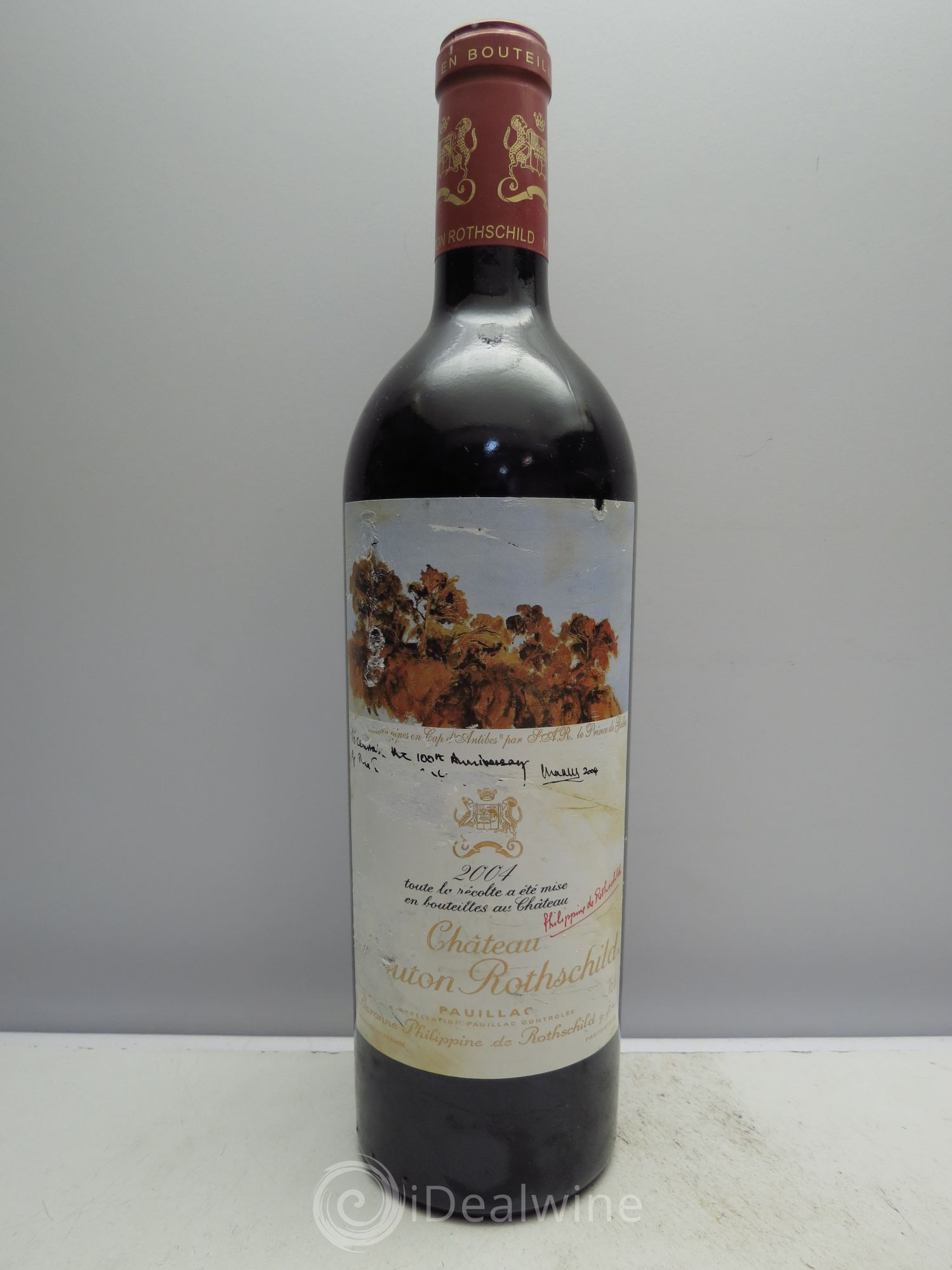 Château Mouton Rothschild 1er Grand Cru Classé 2004 - Lot de 1 bouteille - 0