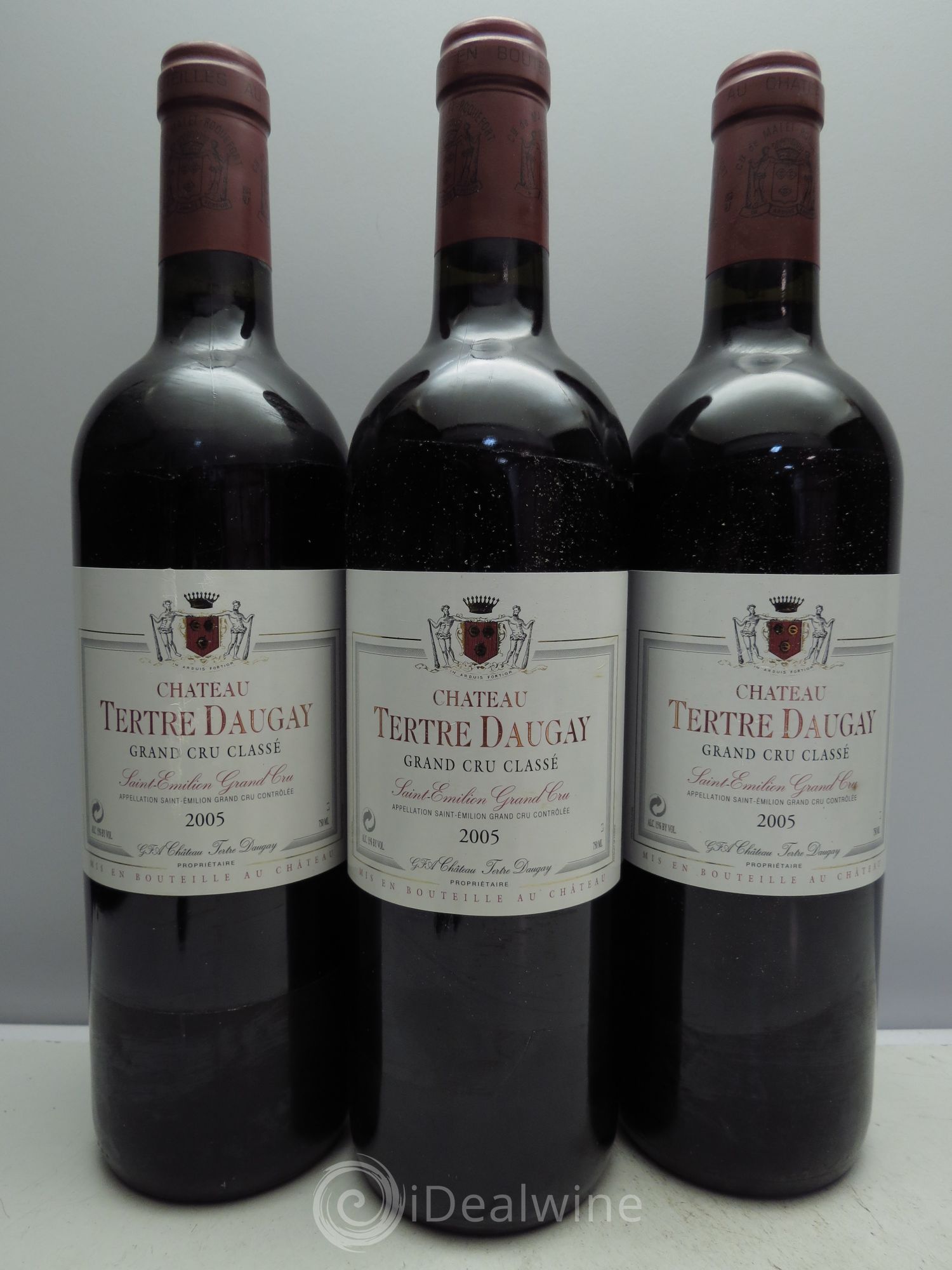 Château Tertre Daugay Grand Cru Classé 2005 - Lot de 3 bouteilles - 0