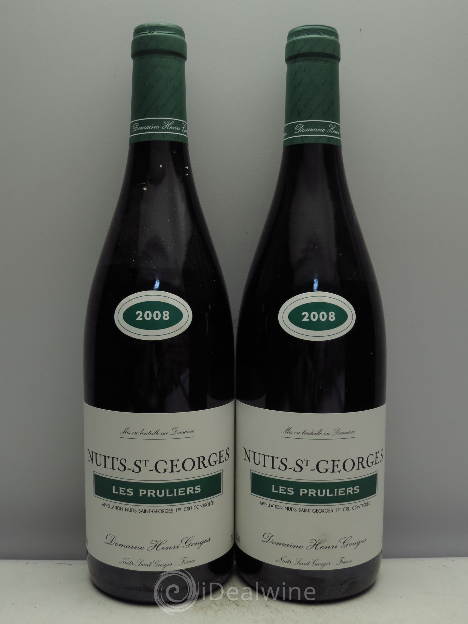 Nuits-Saint-Georges 1er Cru Les Pruliers Henri Gouges 2008 - Posten von 2 Flaschen - 0