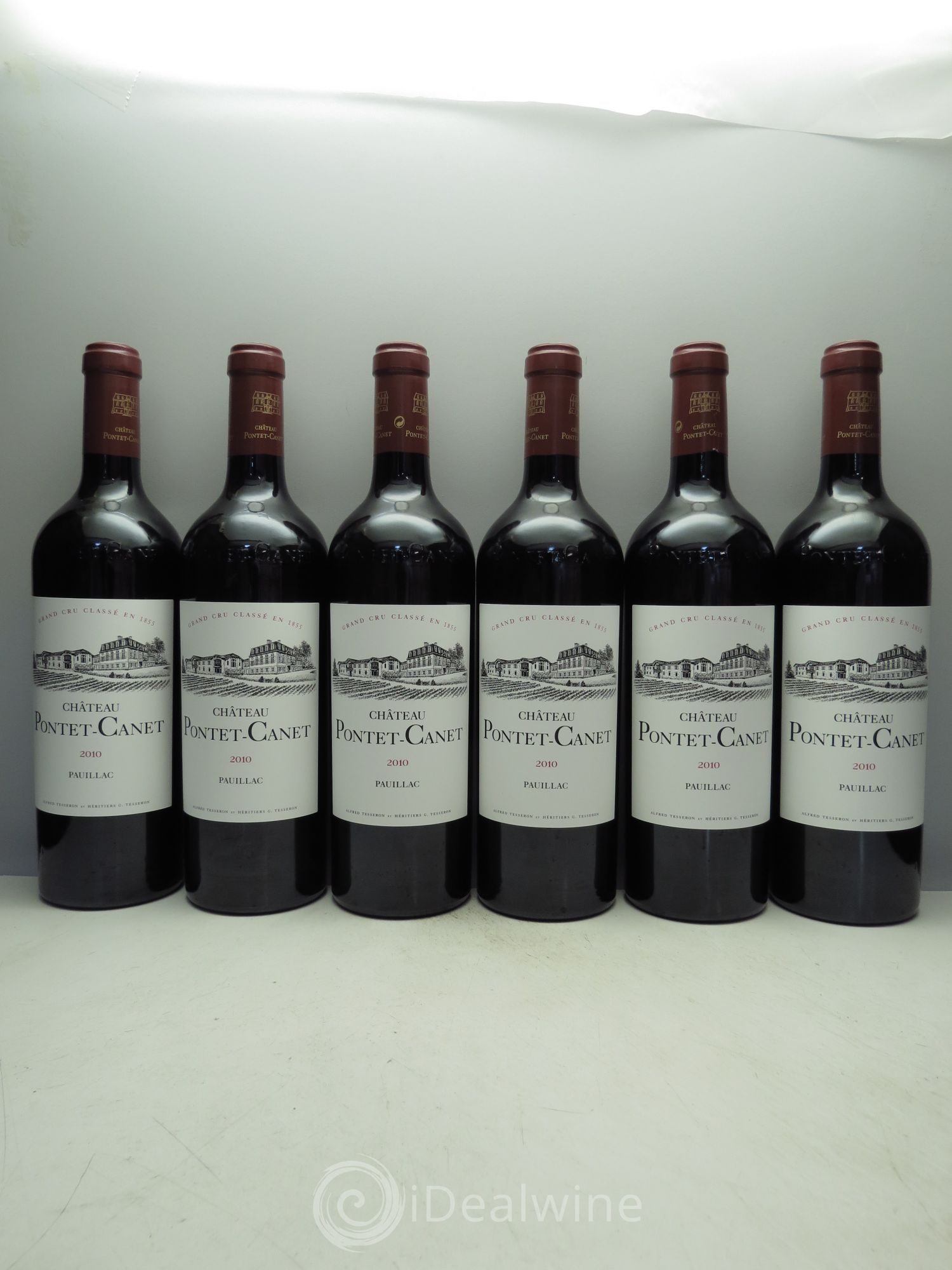 Château Pontet Canet 5ème Grand Cru Classé (CB sans couvercle) 2010 - Lot de 6 bouteilles - 0