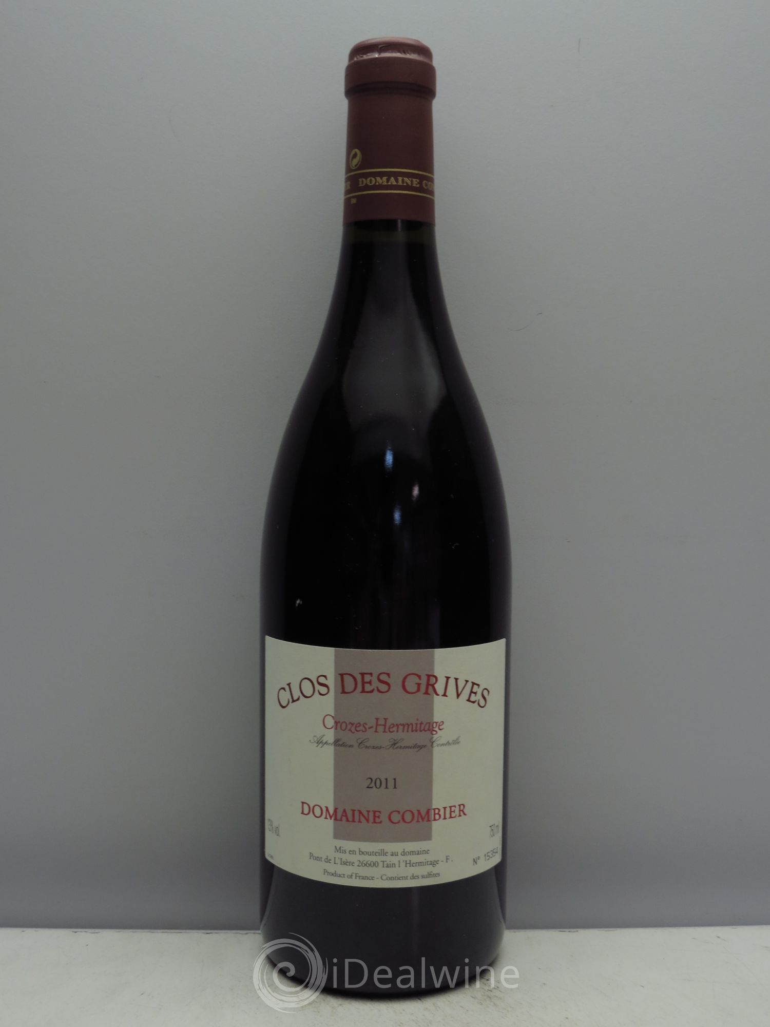 Crozes-Hermitage Clos des Grives Combier 2011 - Lot de 1 bouteille - 0