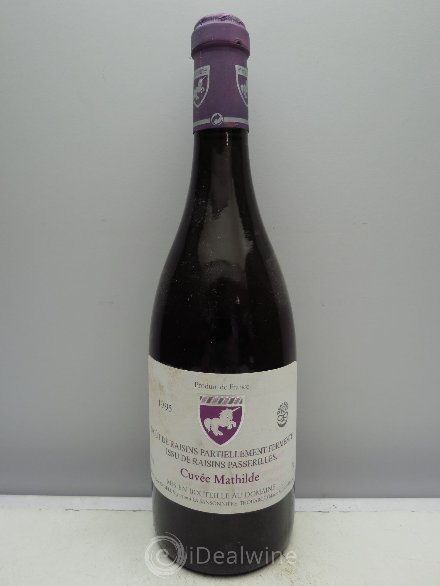 Anjou Cuvée Mathilde Vin di Mout de raisins Domaine de la Sansonnière Mark Angeli 1995 - Posten von 1 Flasche - 0