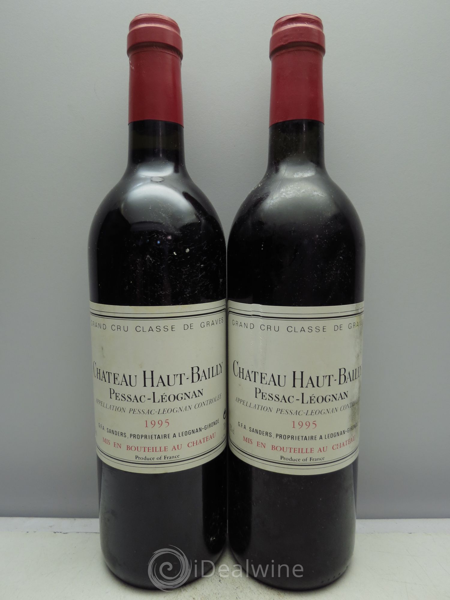 Château Haut-Bailly Cru Classé de Graves 1995 - Lot de 2 bouteilles - 0