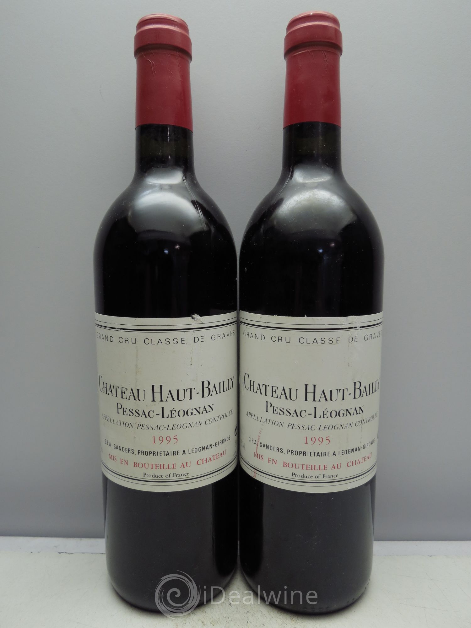 Château Haut-Bailly Cru Classé de Graves 1995 - Lot de 2 bouteilles - 0