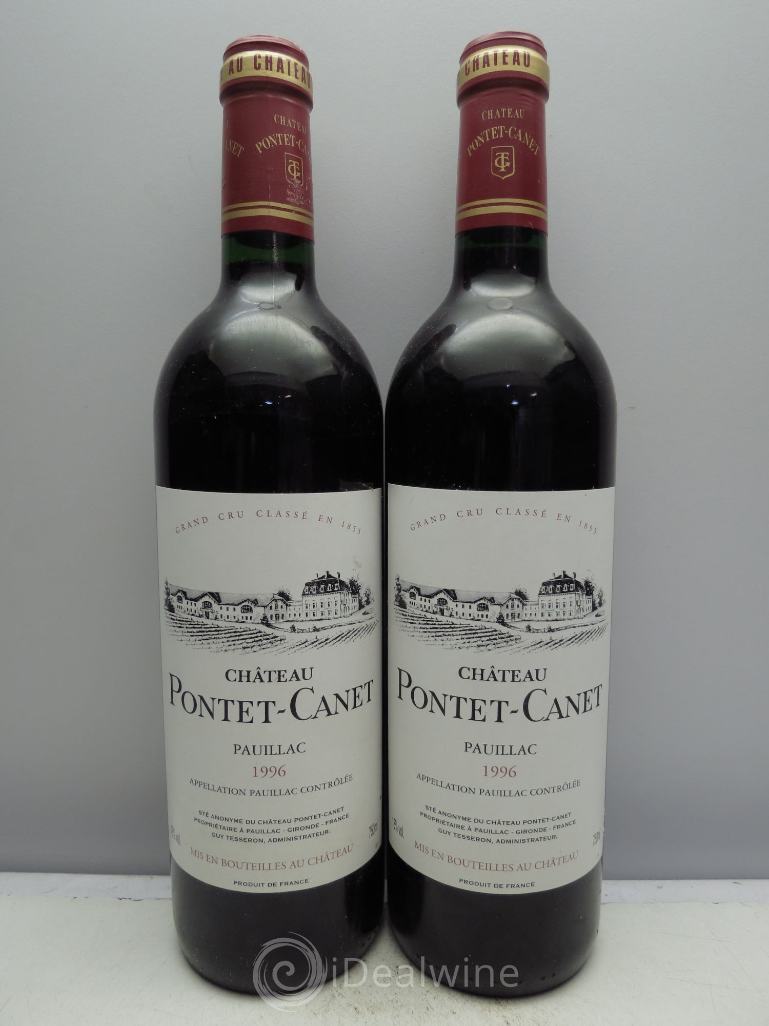 Château Pontet Canet 5ème Grand Cru Classé 1996 - Lot de 2 bouteilles - 0