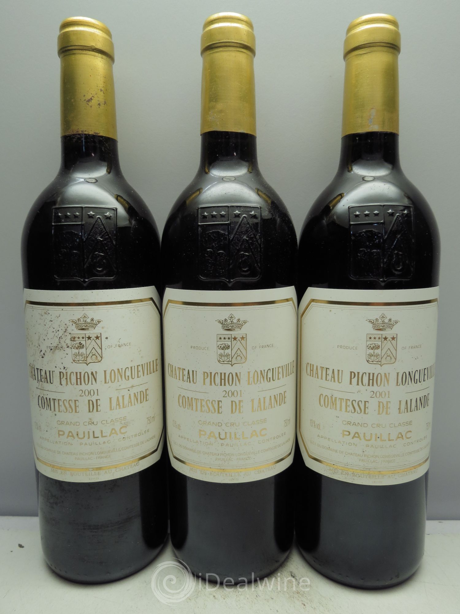 Château Pichon Longueville Comtesse de Lalande 2ème Grand Cru Classé 2001 - Lot de 3 bouteilles - 0