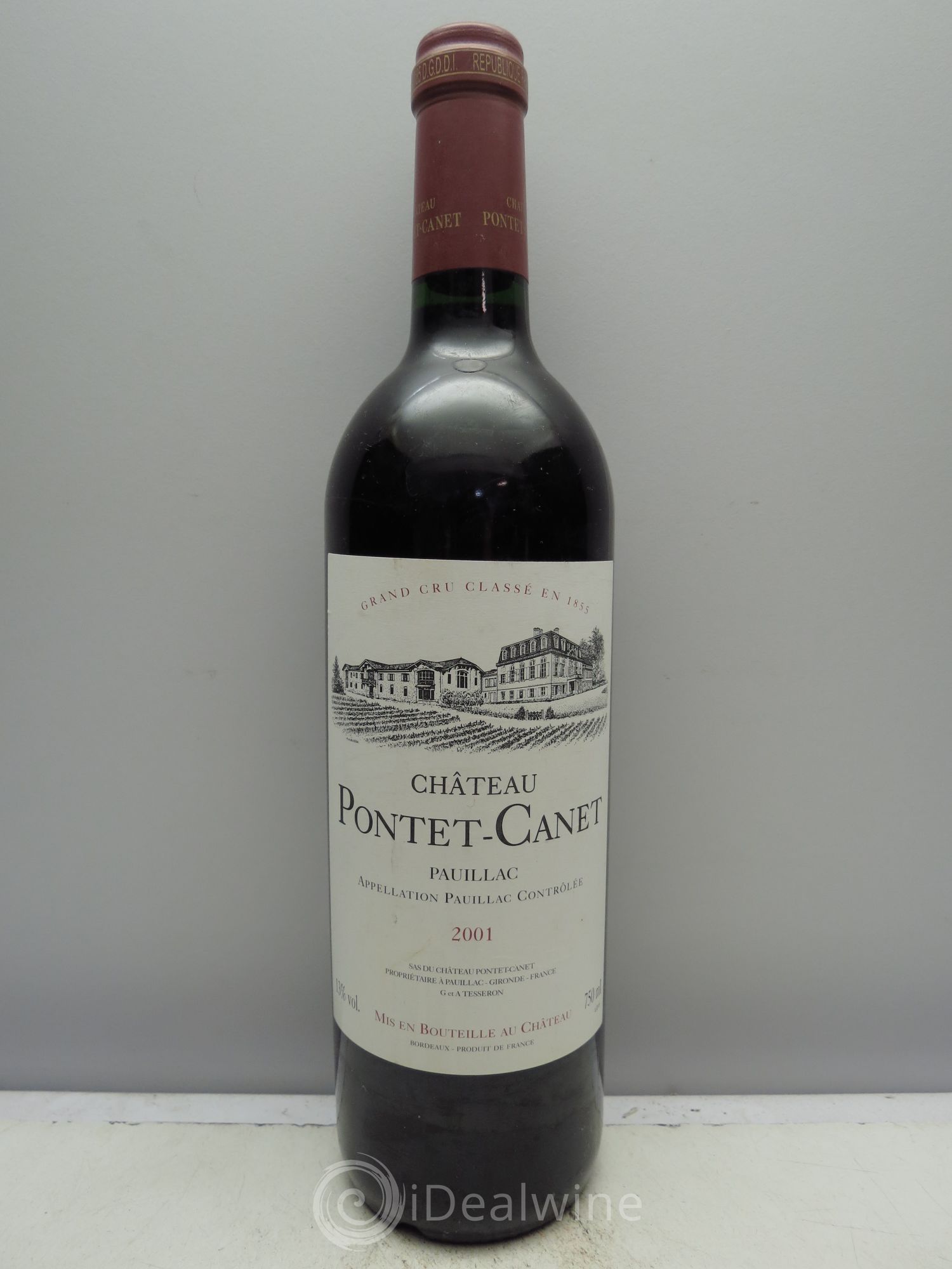 Château Pontet Canet 5ème Grand Cru Classé 2001 - Lot de 1 bouteille - 0