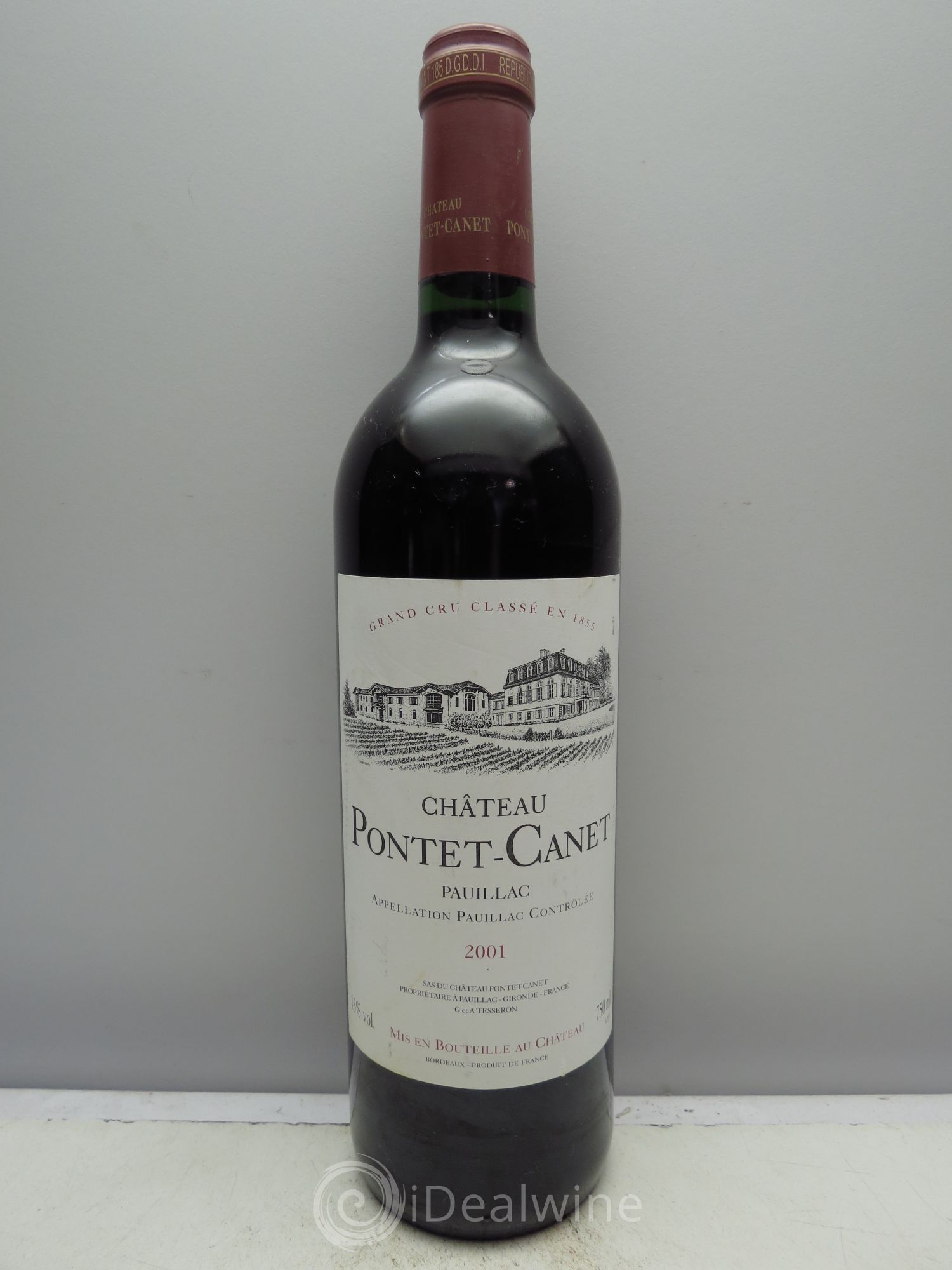 Château Pontet Canet 5ème Grand Cru Classé 2001 - Lot de 1 bouteille - 0