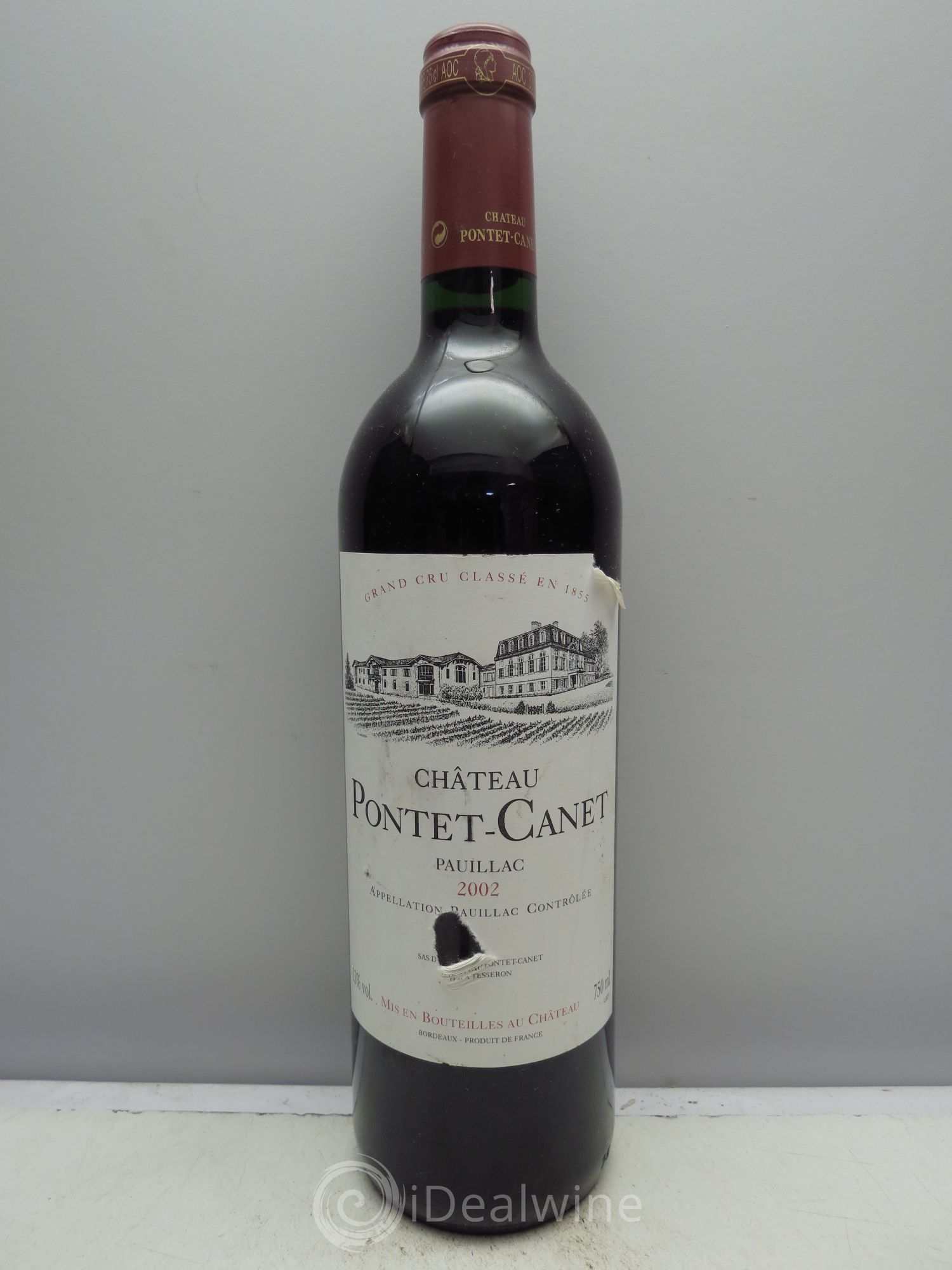Château Pontet Canet 5ème Grand Cru Classé 2002 - Lot de 1 bouteille - 0