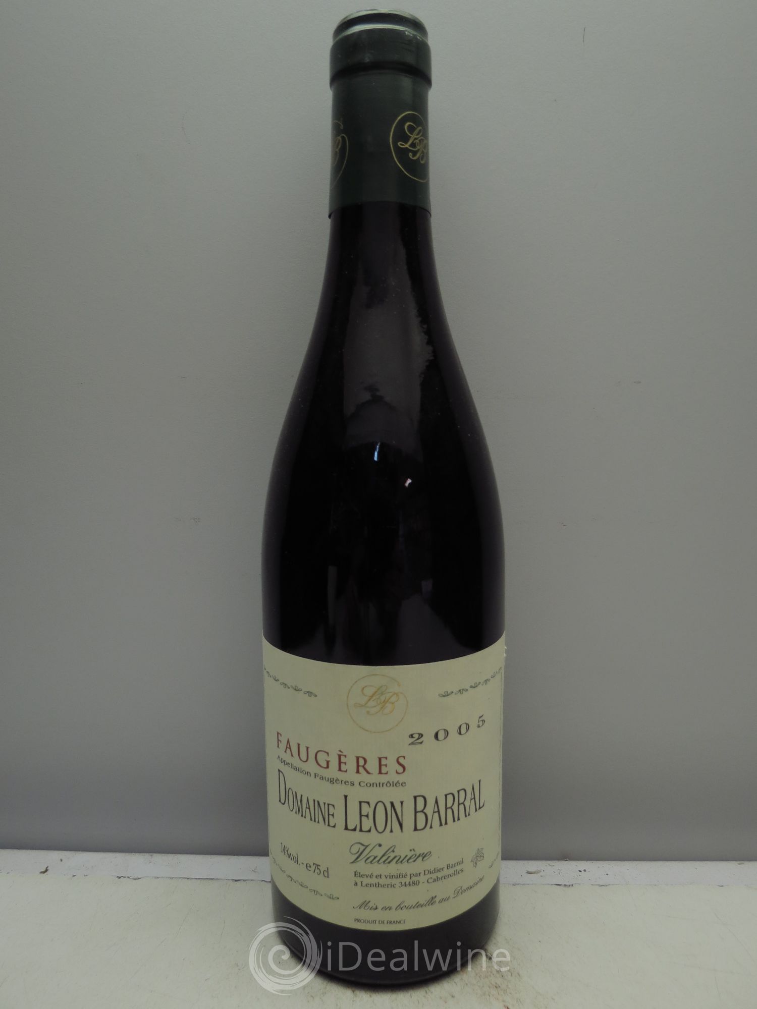 Faugères Valinière Domaine Léon Barral 2005 - Lot de 1 bouteille - 0