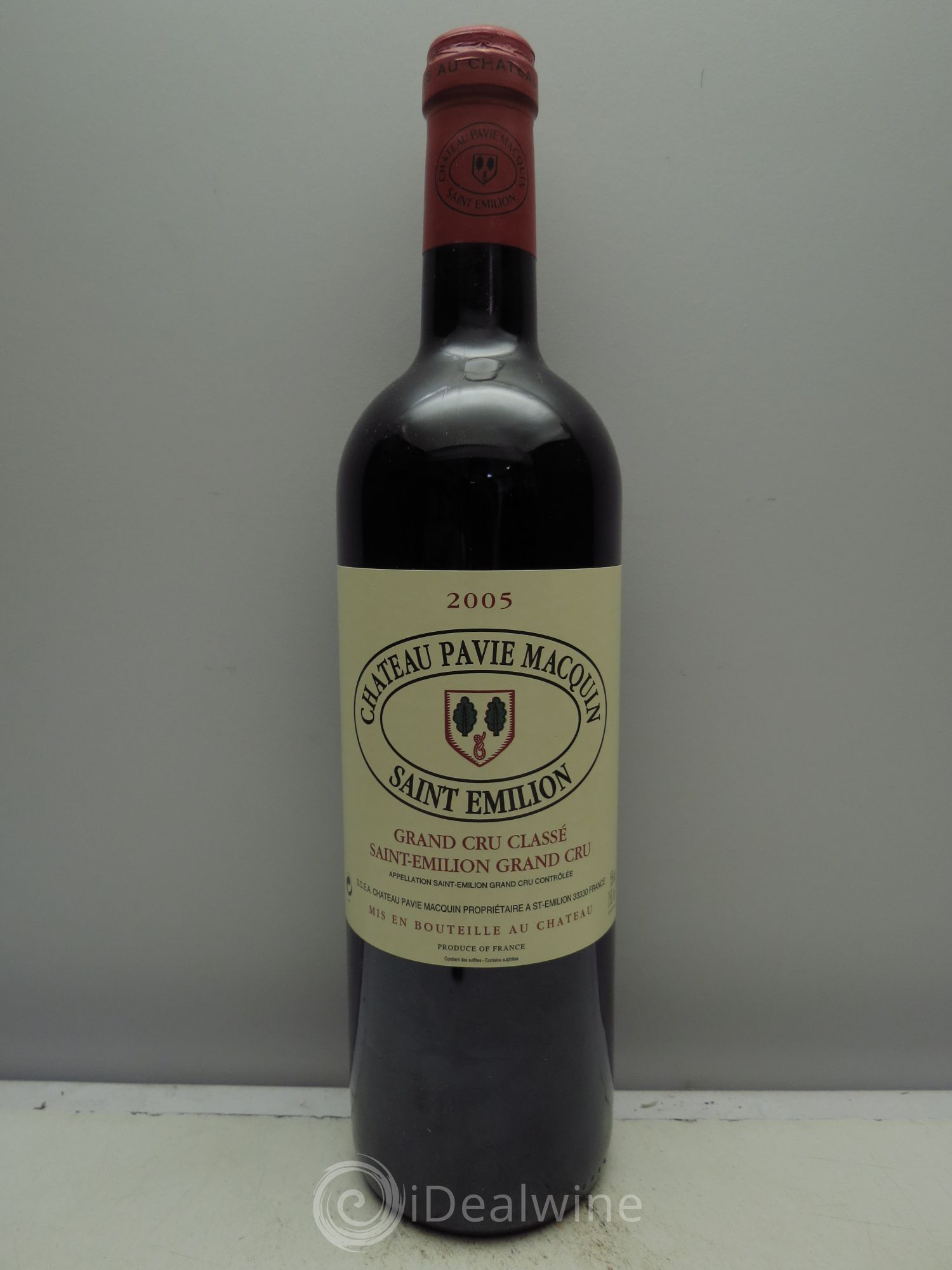Château Pavie Macquin 1er Grand Cru Classé B 2005 - Lot de 1 bouteille - 0