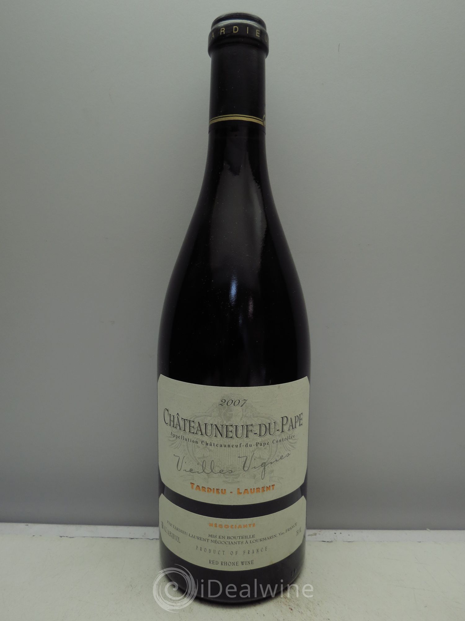 Châteauneuf-du-Pape Tardieu-Laurent Vieilles vignes Famille Tardieu 2007 - Lot de 1 bouteille - 0