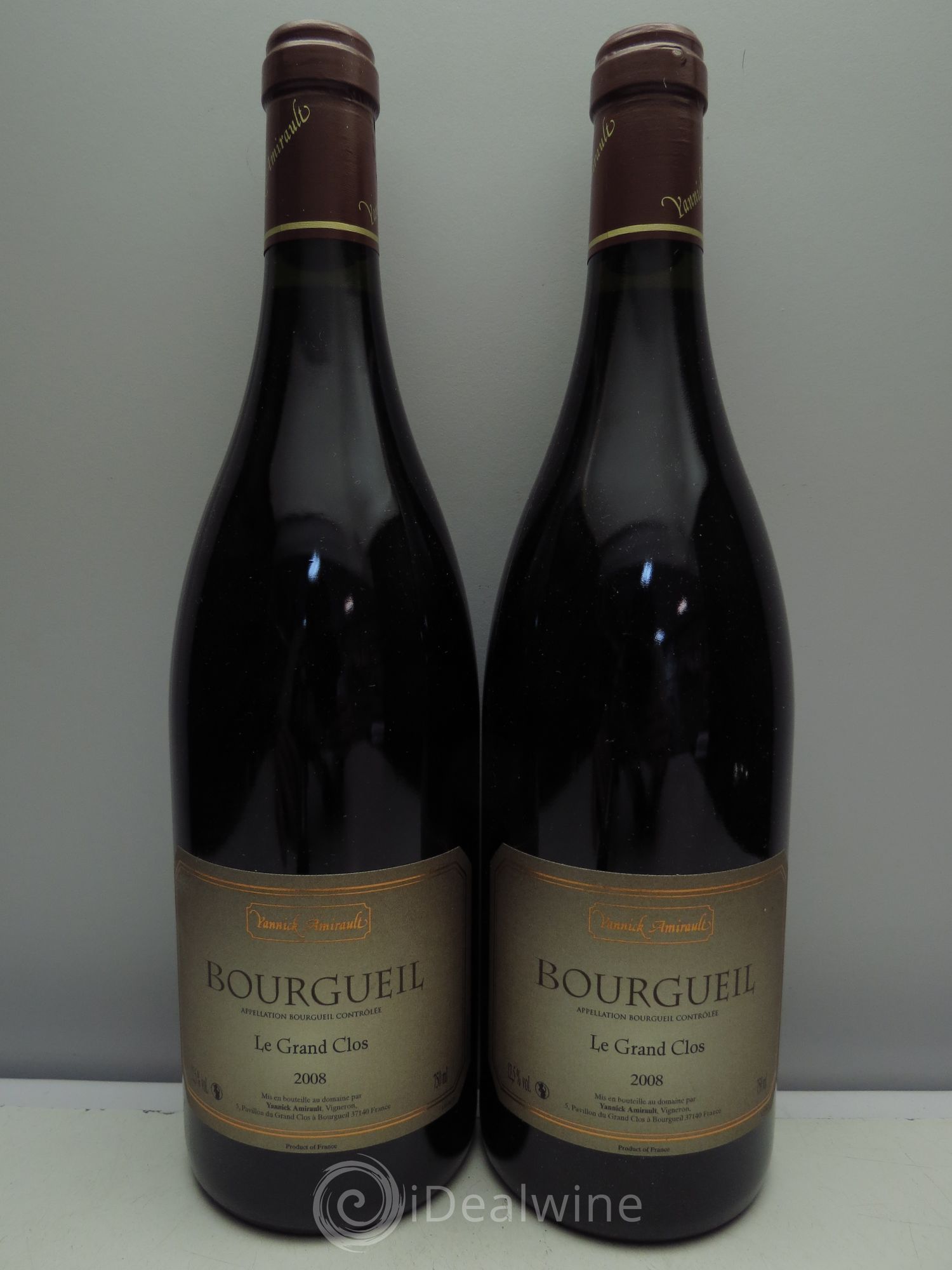 Bourgueil Grand Clos Yannick Amirault (Domaine) 2008 - Lot de 2 bouteilles - 0