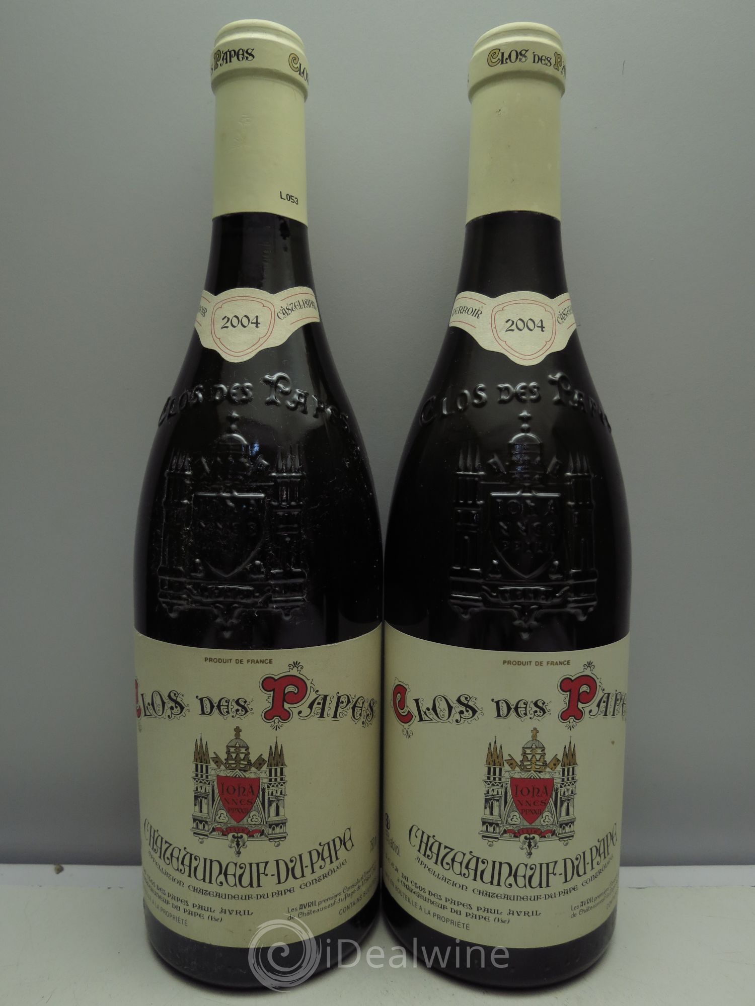 Châteauneuf-du-Pape Clos des Papes - Paul Avril 2004 - Posten von 2 Flaschen - 0