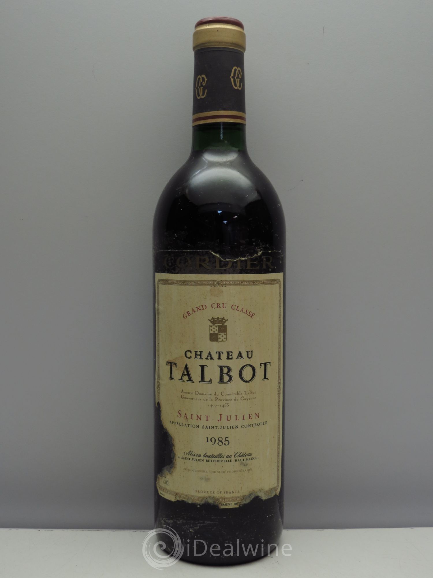 Château Talbot 4ème Grand Cru Classé 1985 - Lot de 1 bouteille - 0