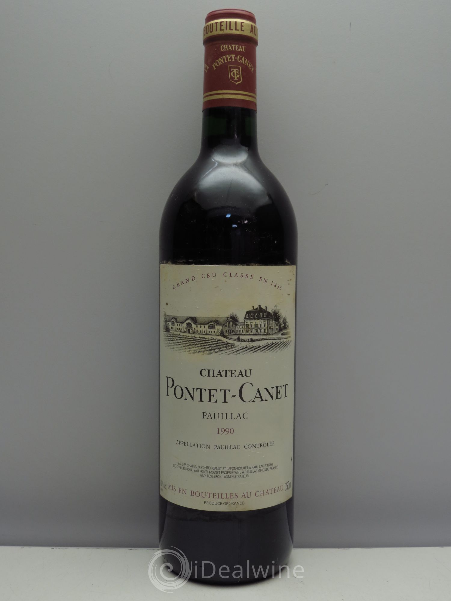 Château Pontet Canet 5ème Grand Cru Classé 1990 - Lot de 1 bouteille - 0