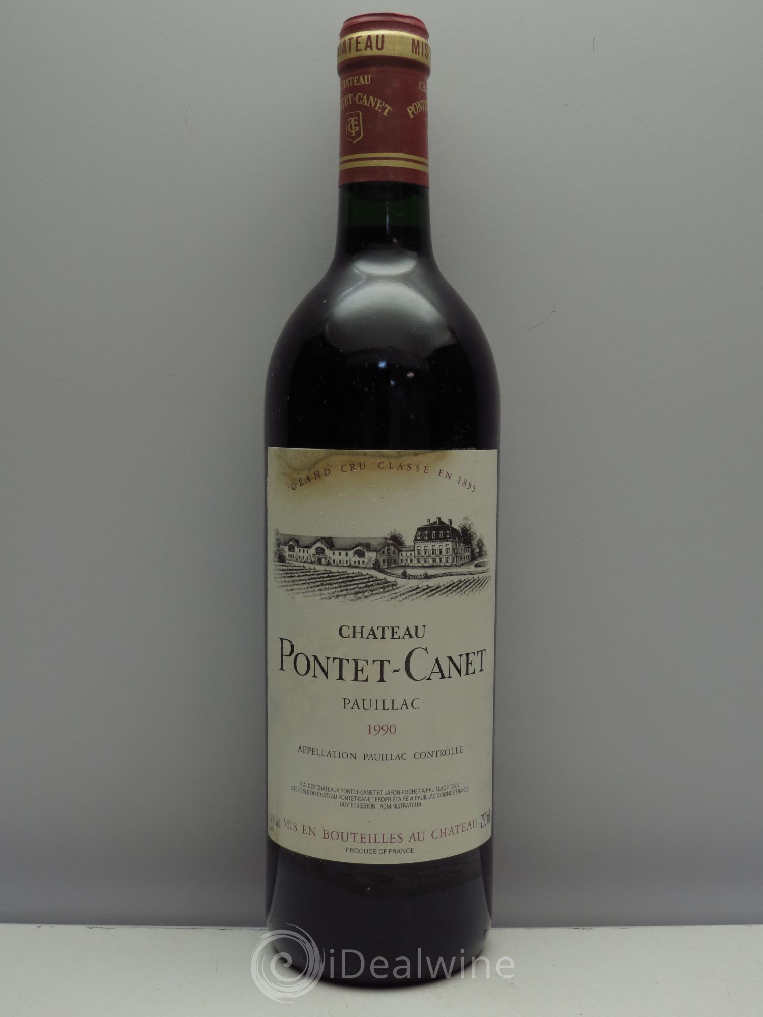 Château Pontet Canet 5ème Grand Cru Classé 1990 - Lot de 1 bouteille - 0