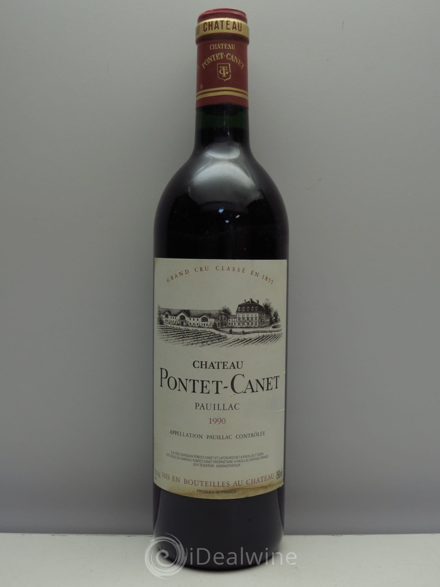 Château Pontet Canet 5ème Grand Cru Classé 1990 - Lot de 1 bouteille - 0